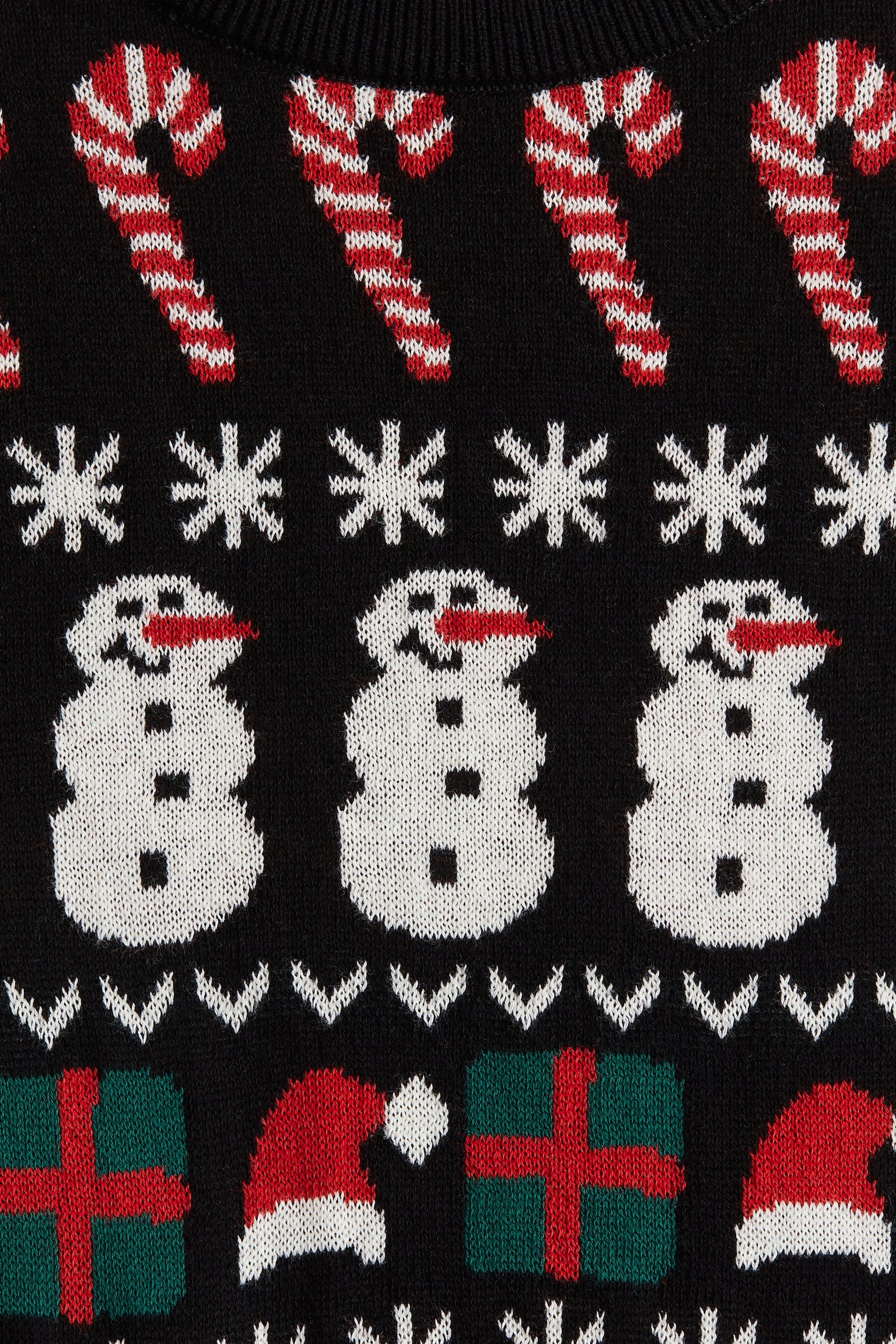 Jacquard-knit jumper - Black/Christmas/Red/Christmas - 2