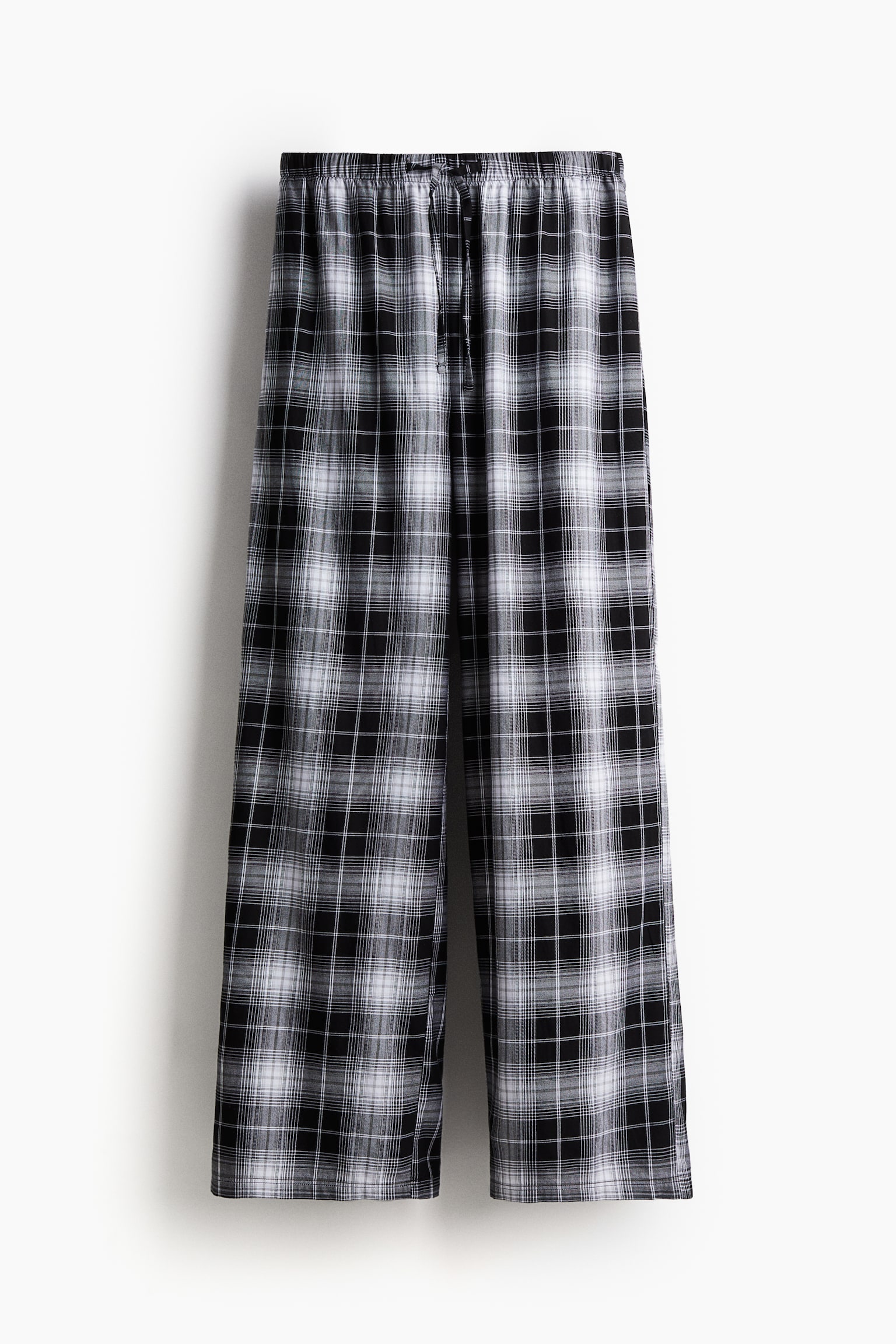 Cotton flannel pyjama bottoms - Black/Checked/Dark blue/Checked/Navy blue/Checked - 2