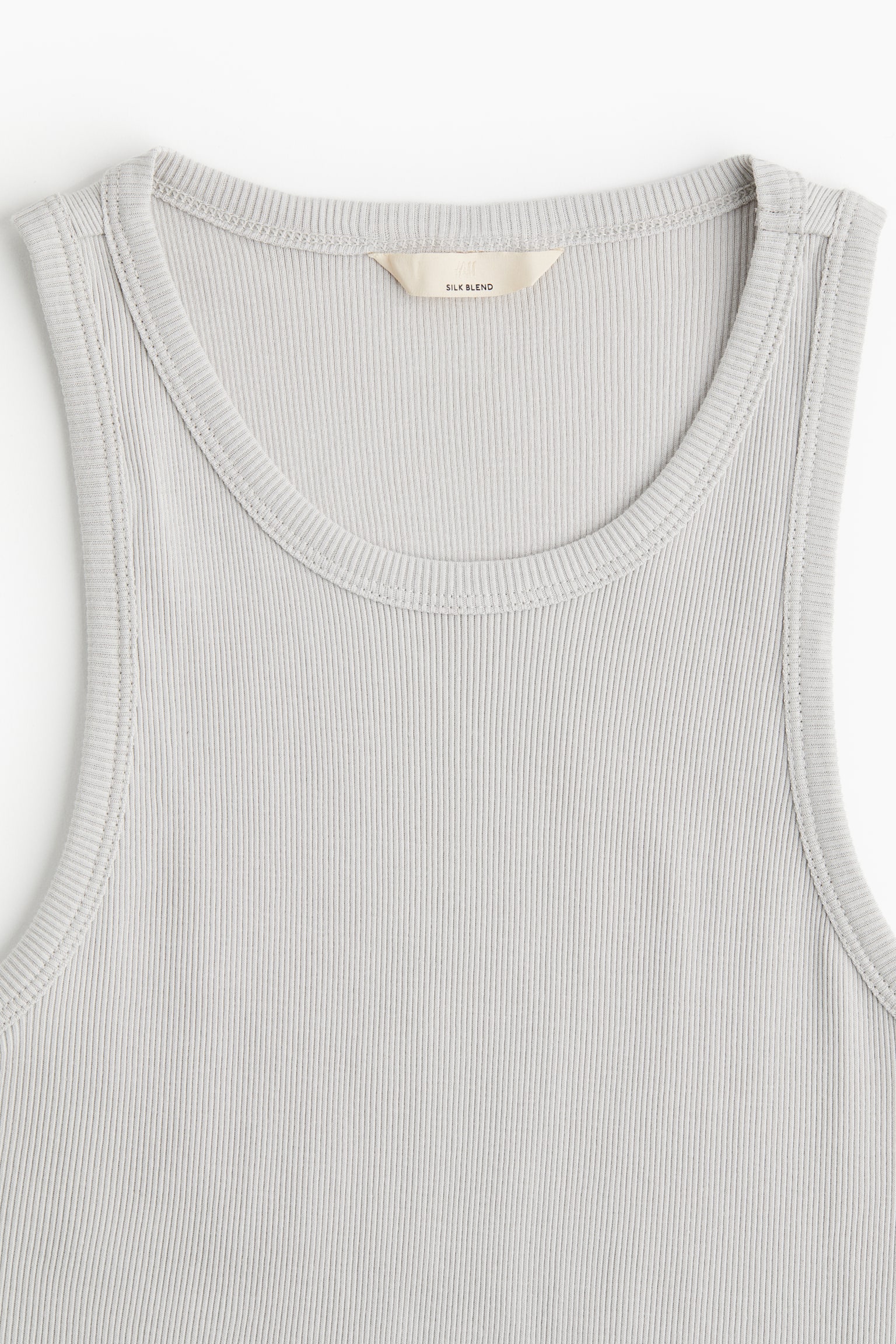 Silk-blend vest top - Light grey/Dark grey/Light beige/White/Orange/Black - 7