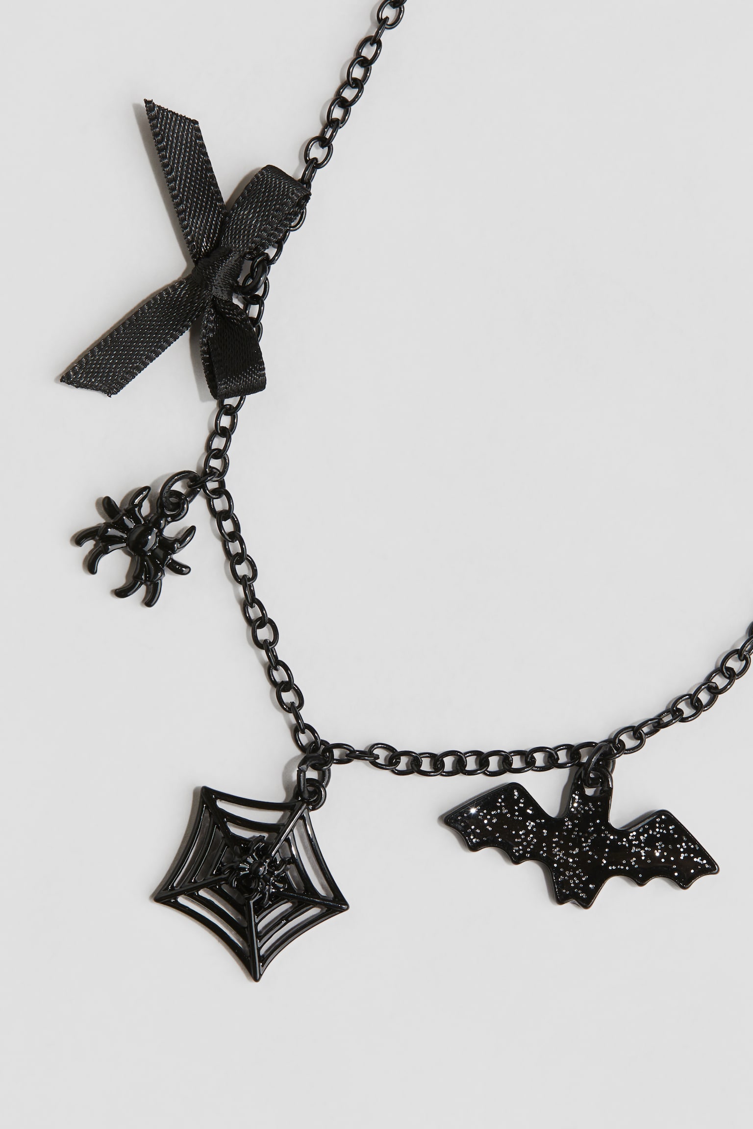 Spider necklace - Black - 4