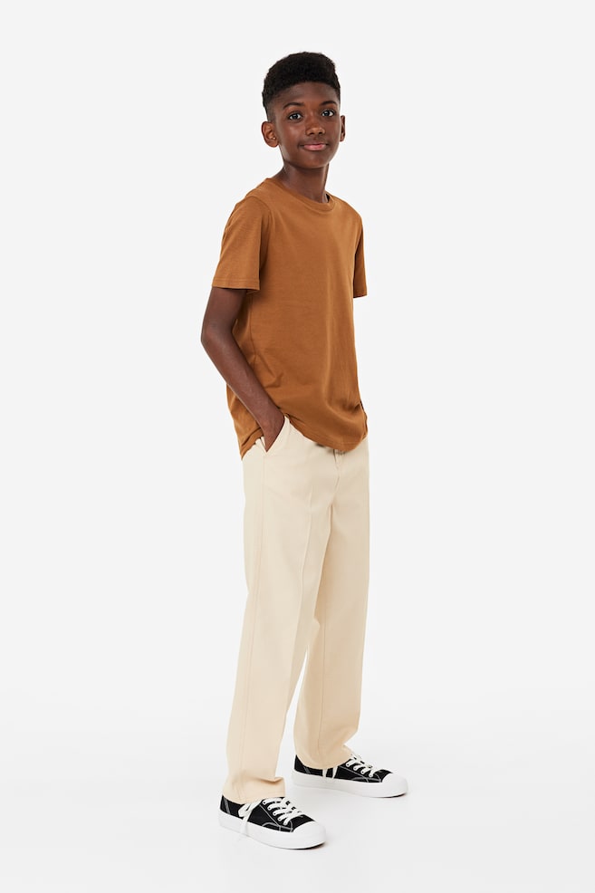 Chino Relaxed Fit - Beige clair/Noir - 1