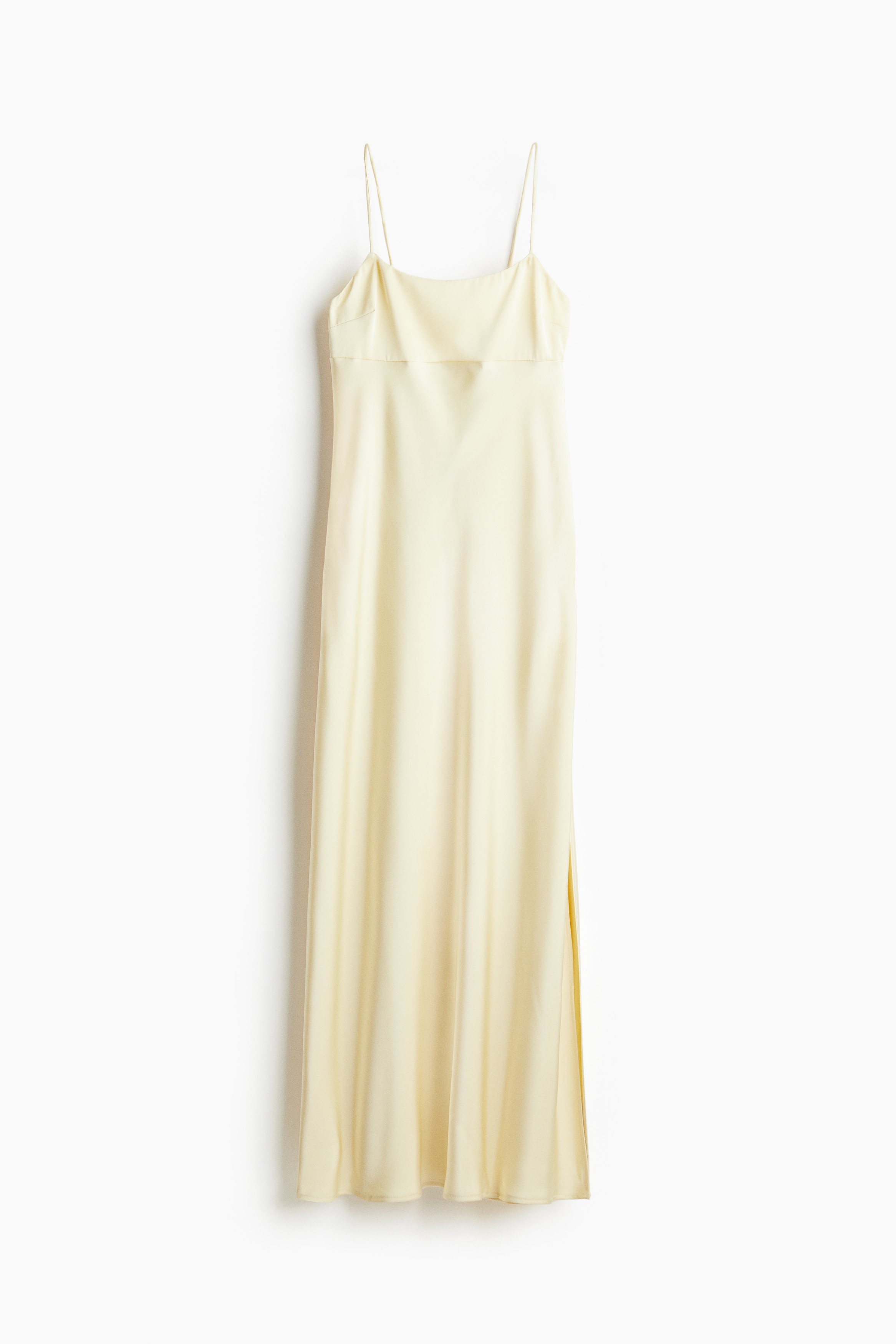 H & M - Maxikleid mit Bindedetail - Gelb - Damen