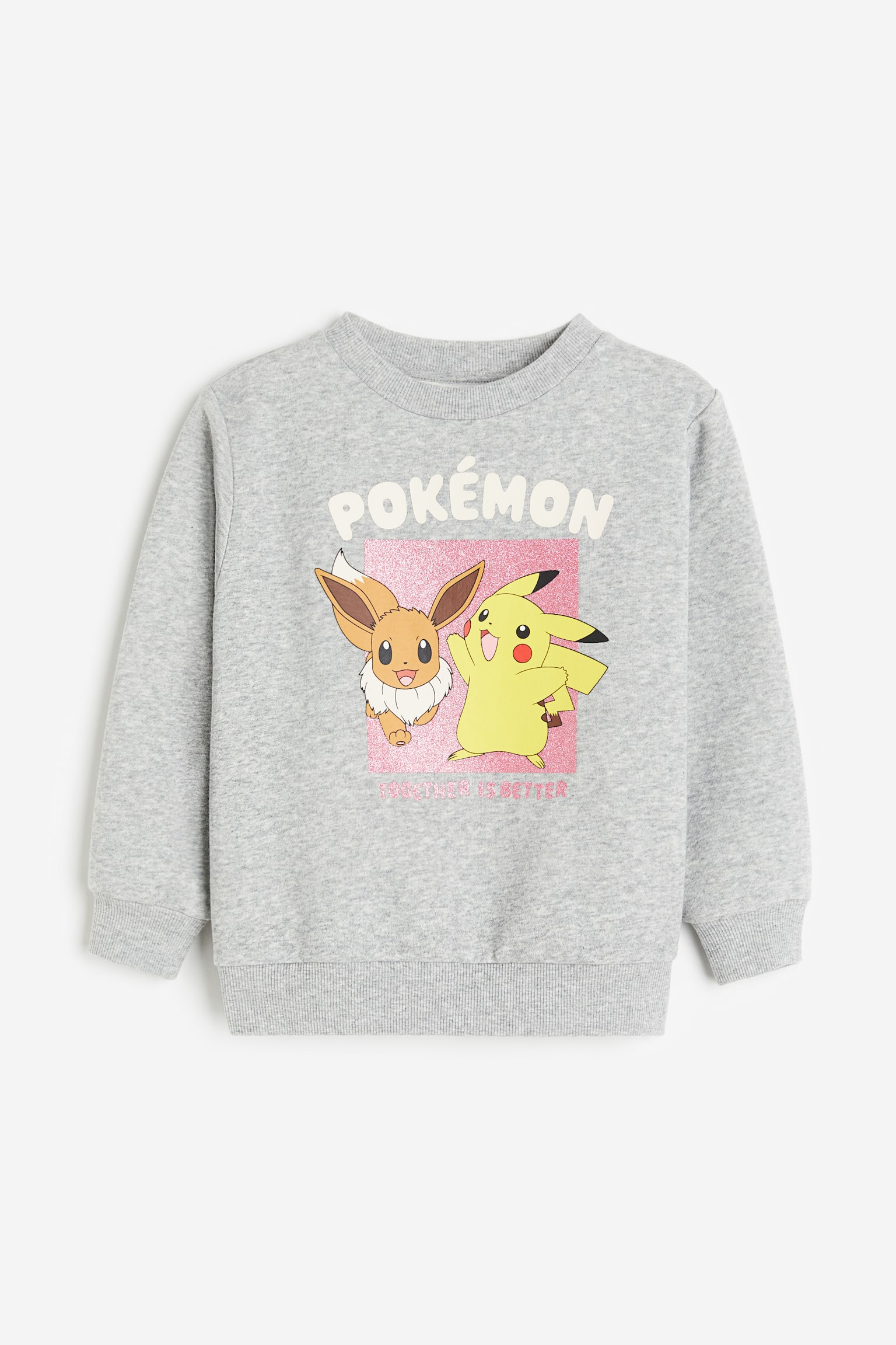 Printed sweatshirt - Light grey/Pokémon/Light blue/Lilo & Stitch/Cream/Minnie Mouse/White/Hello Kitty/Light pink/Barbie/Dark blue/Wish/Light pink/Cinderella/Purple/Paw Patrol - 1