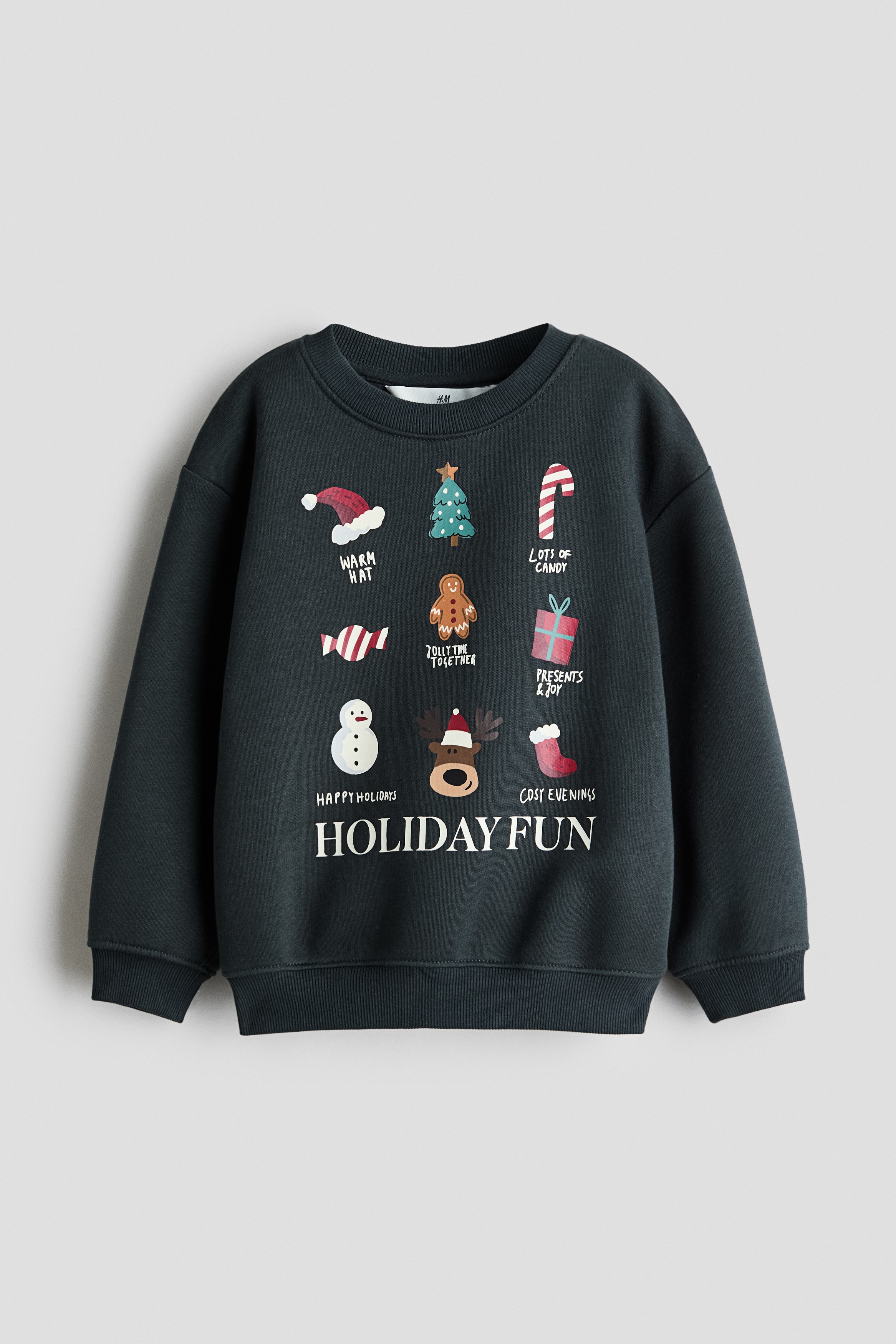 Printed brushed-inside sweatshirt