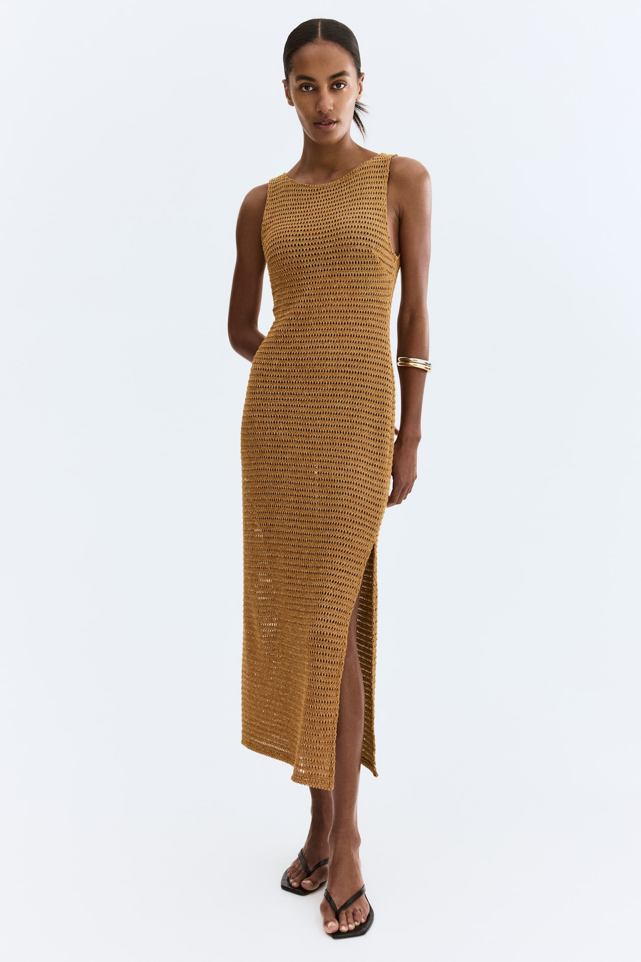 Glittery Crochet-Look Dress