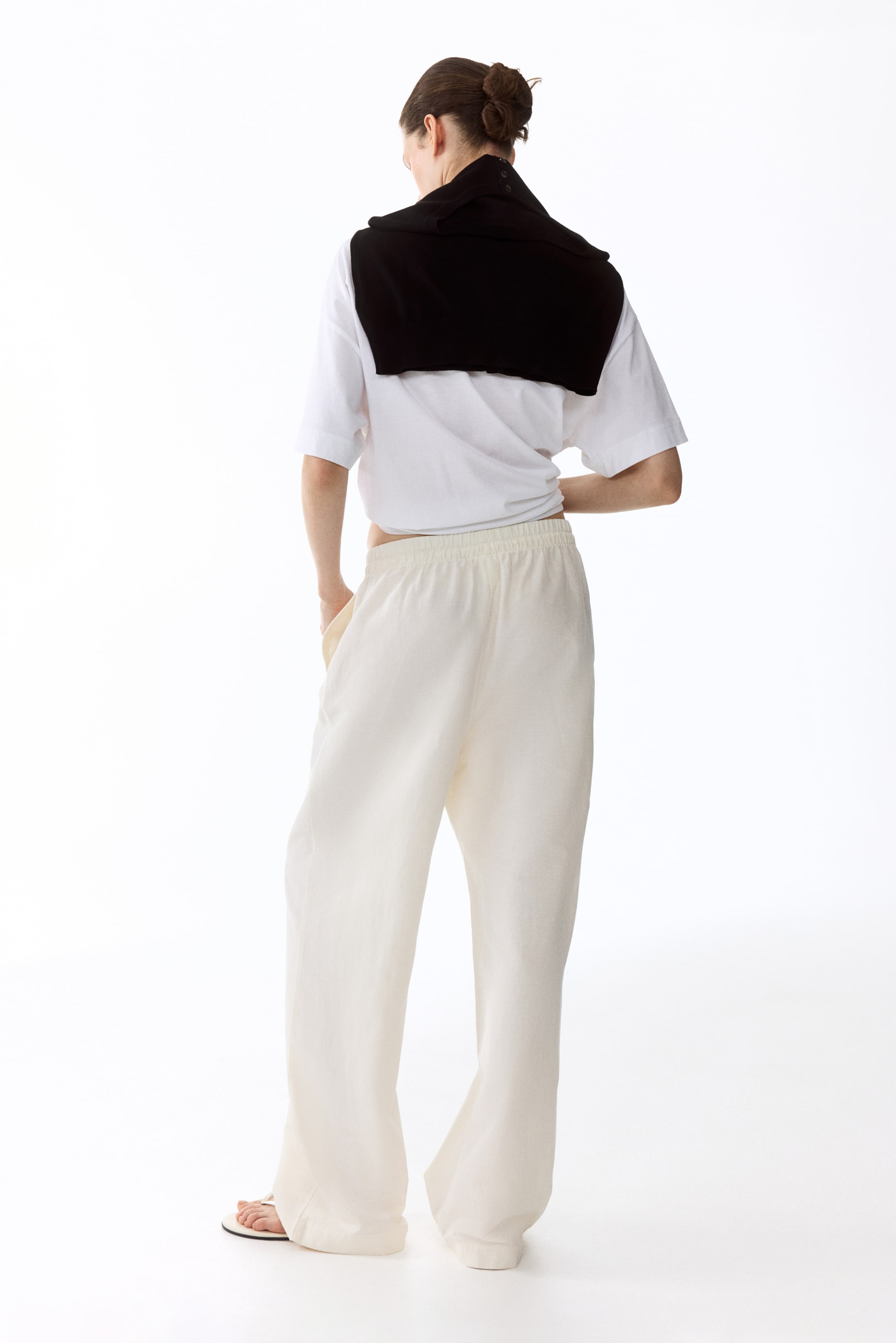 Pantalon en lin mélangé