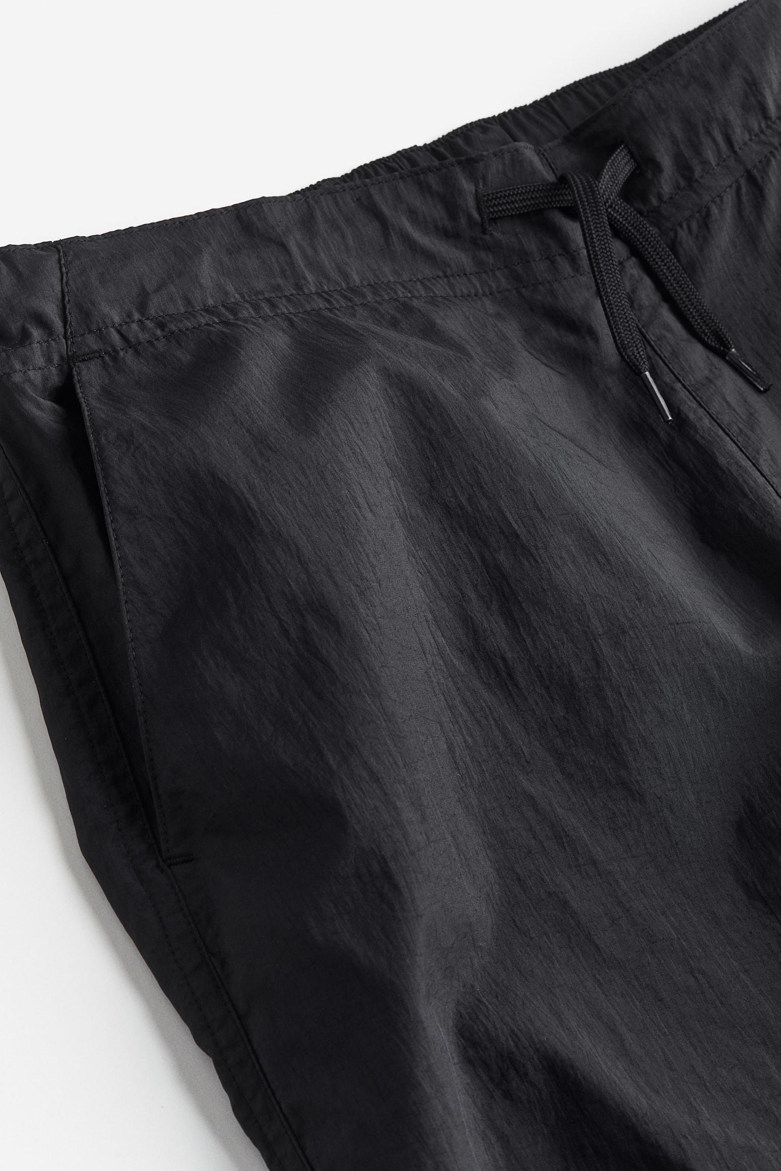 Windproof Parachute Pants - Black - 2