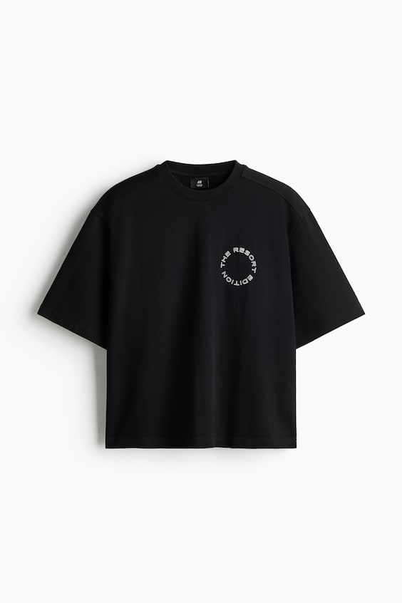 Мужские футболки H&M Oversized-Fit Boxy T-Shirt