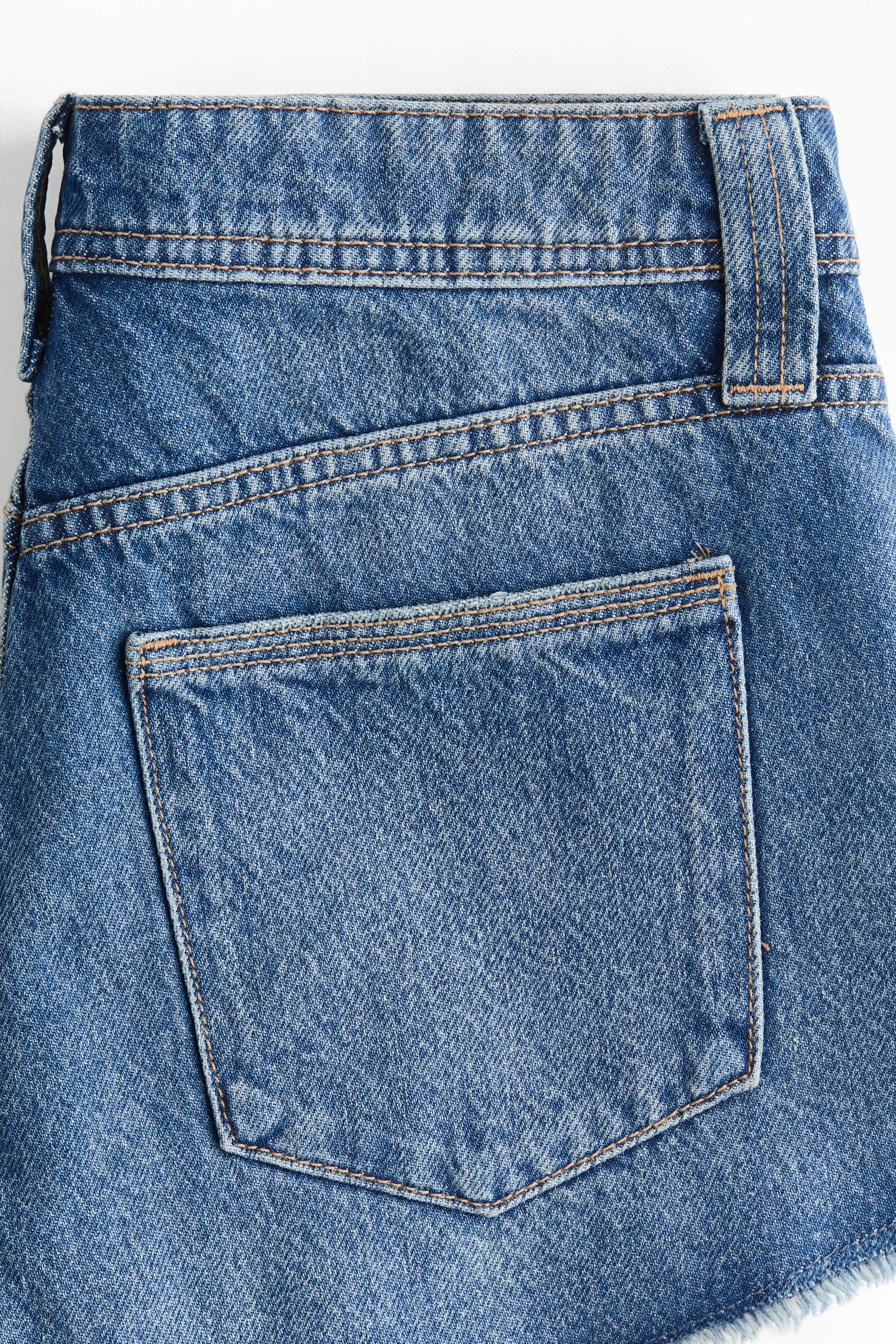 Frayed Denim Shorts