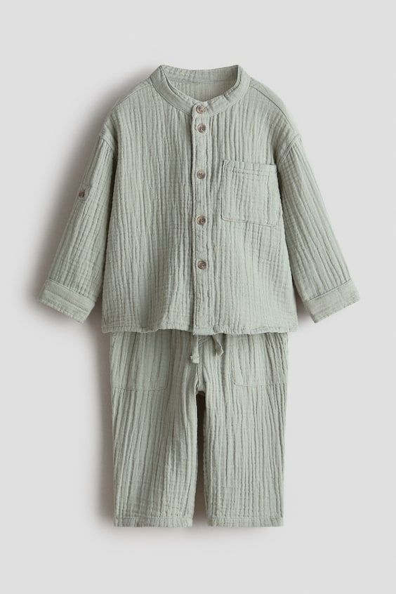 Детские джинсы H&M 2-piece Cotton Muslin Set