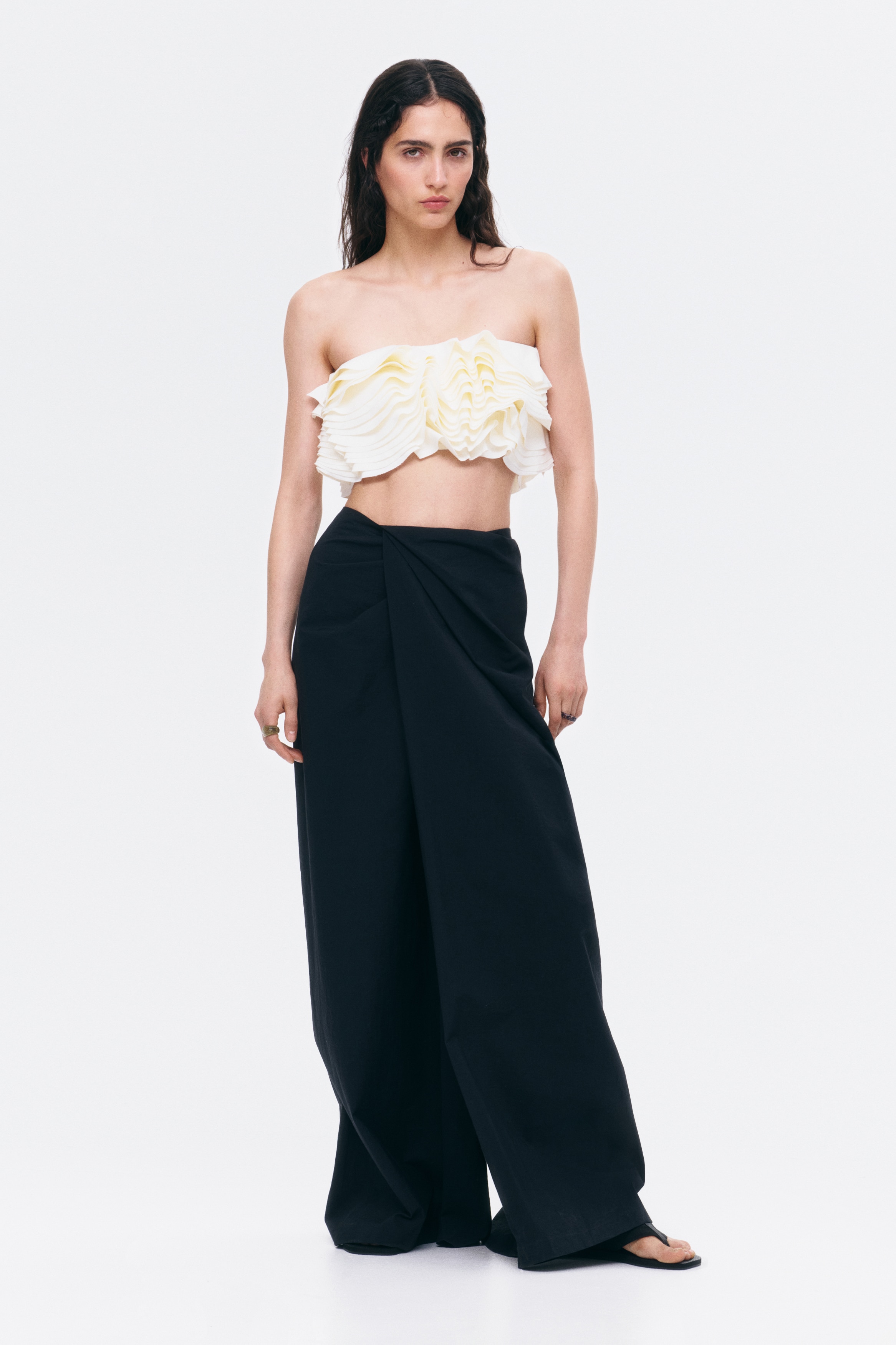 Flounced Bandeau Crop Top from H&M - $84.99