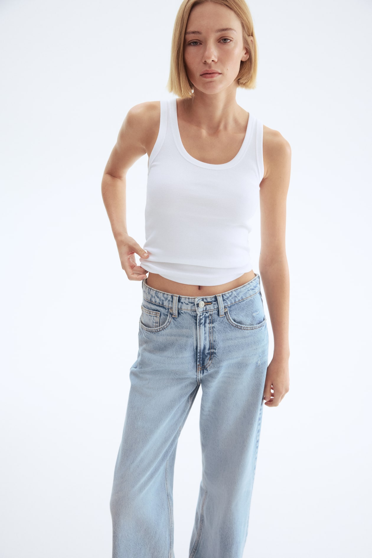 Ava Ultra High Rise Wide Leg Jeans - image 5