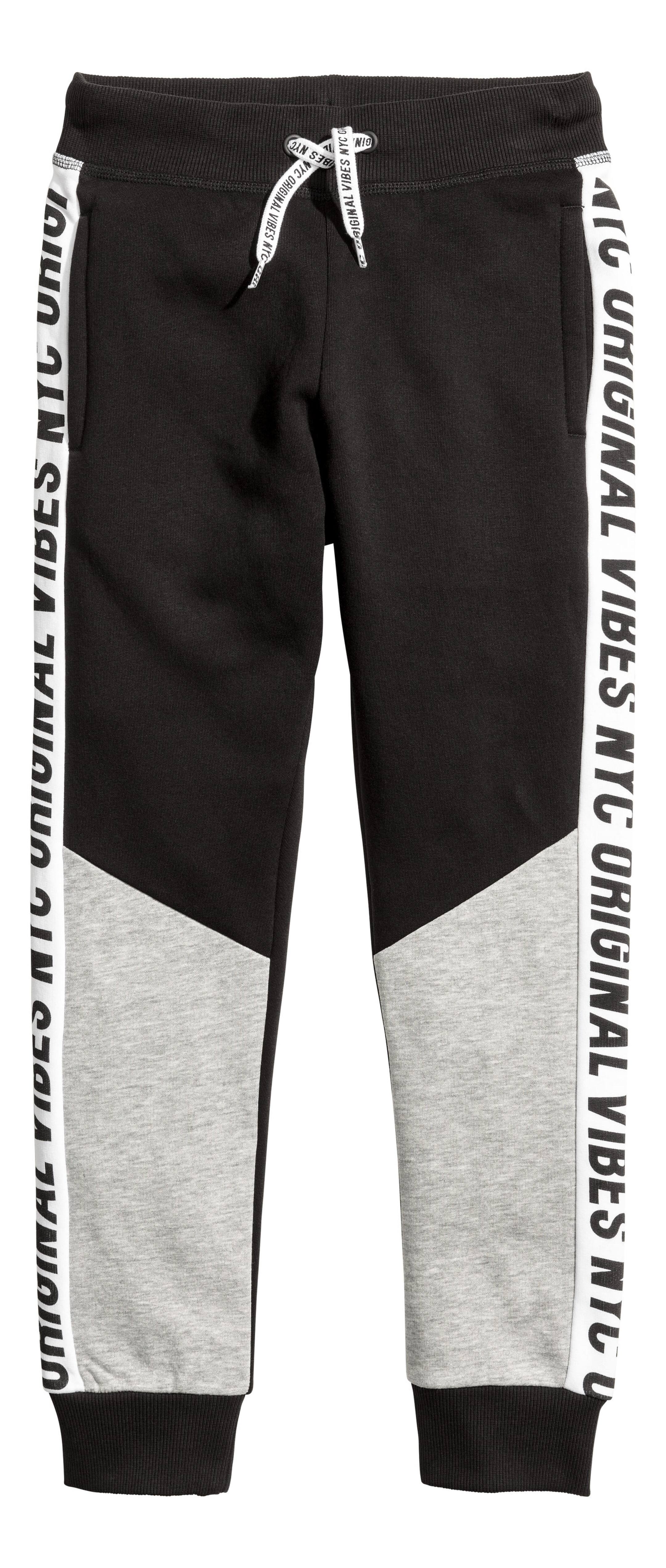 View larger image: Joggers - Black/Block-coloured - Kids | H&M GB 1
