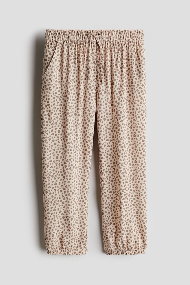 Woven joggers - Light beige/Leopard print/Blue/Light dusty green/Hearts/White/Pink floral/Light pink/Floral/Dusty pink/Spotted - 1