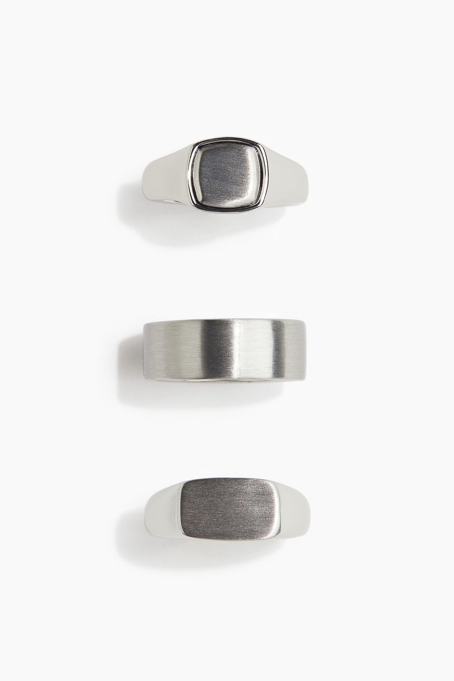 3-pack rings - Silver-coloured - 1