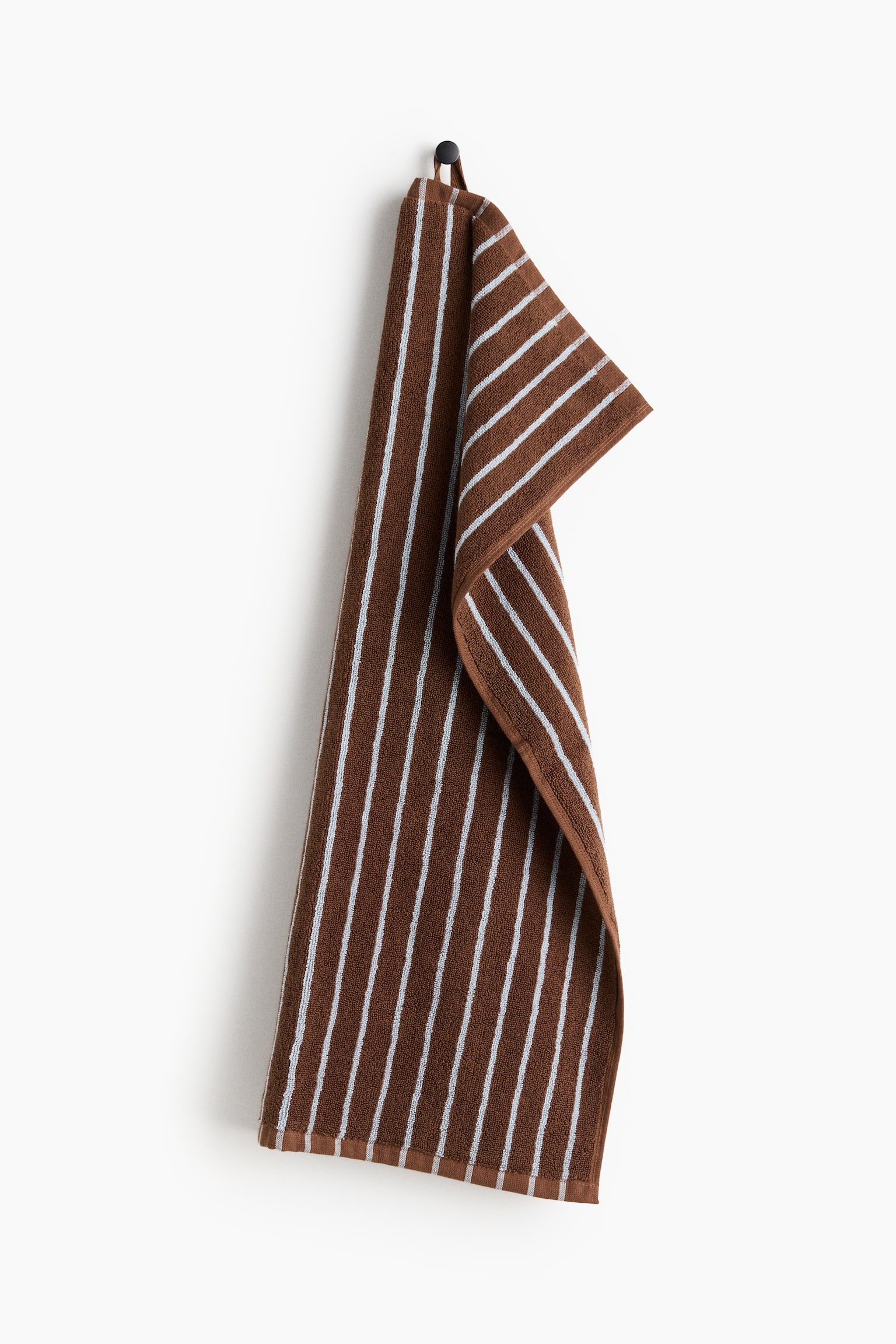 Striped hand towel - Brown/Striped/Light beige/White/Light blue/Beige striped/Sage green/Black striped/Light blue/Striped/Yellow/White striped/White/Black striped - 1