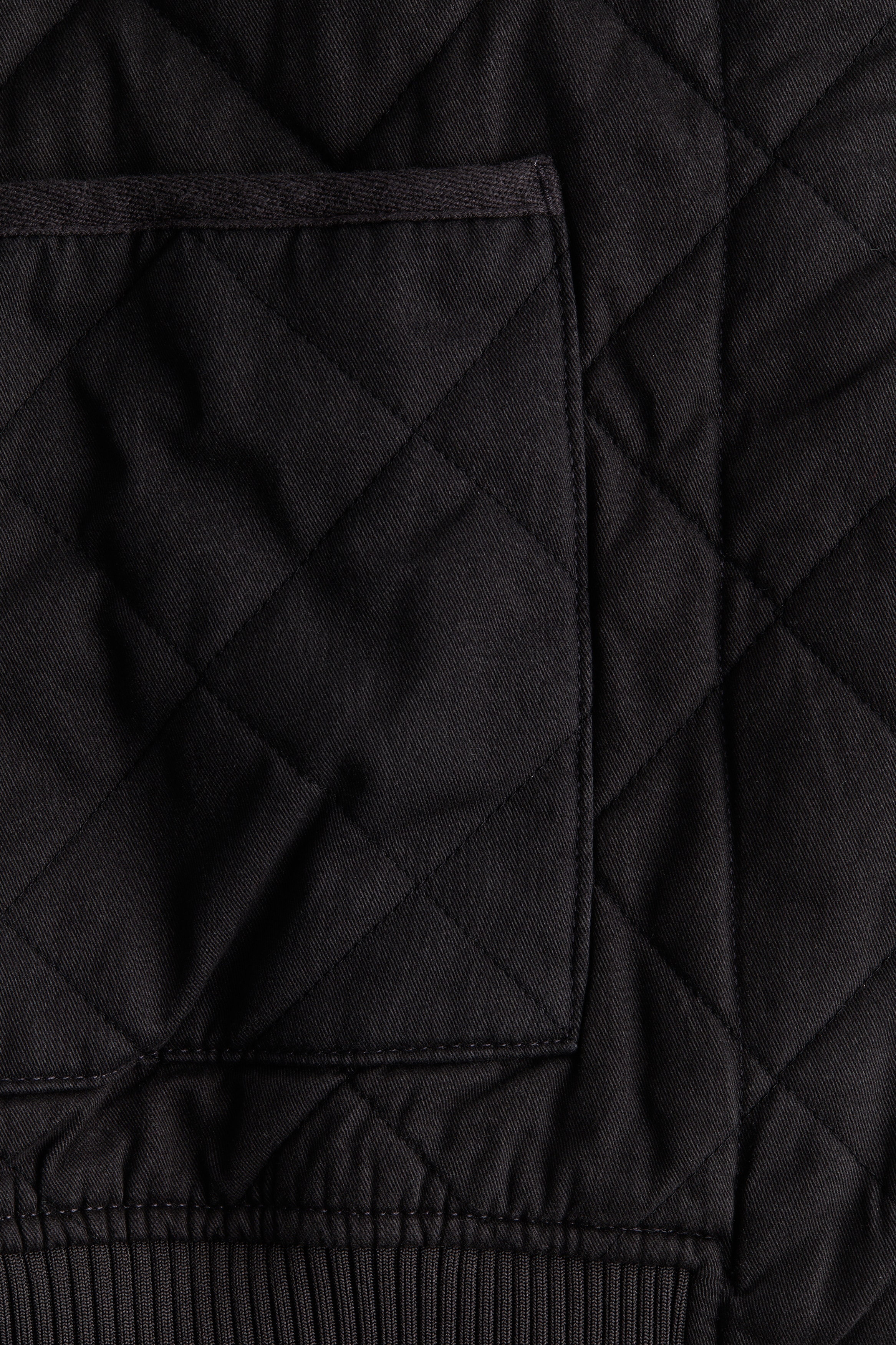 Quilted bomber jacket