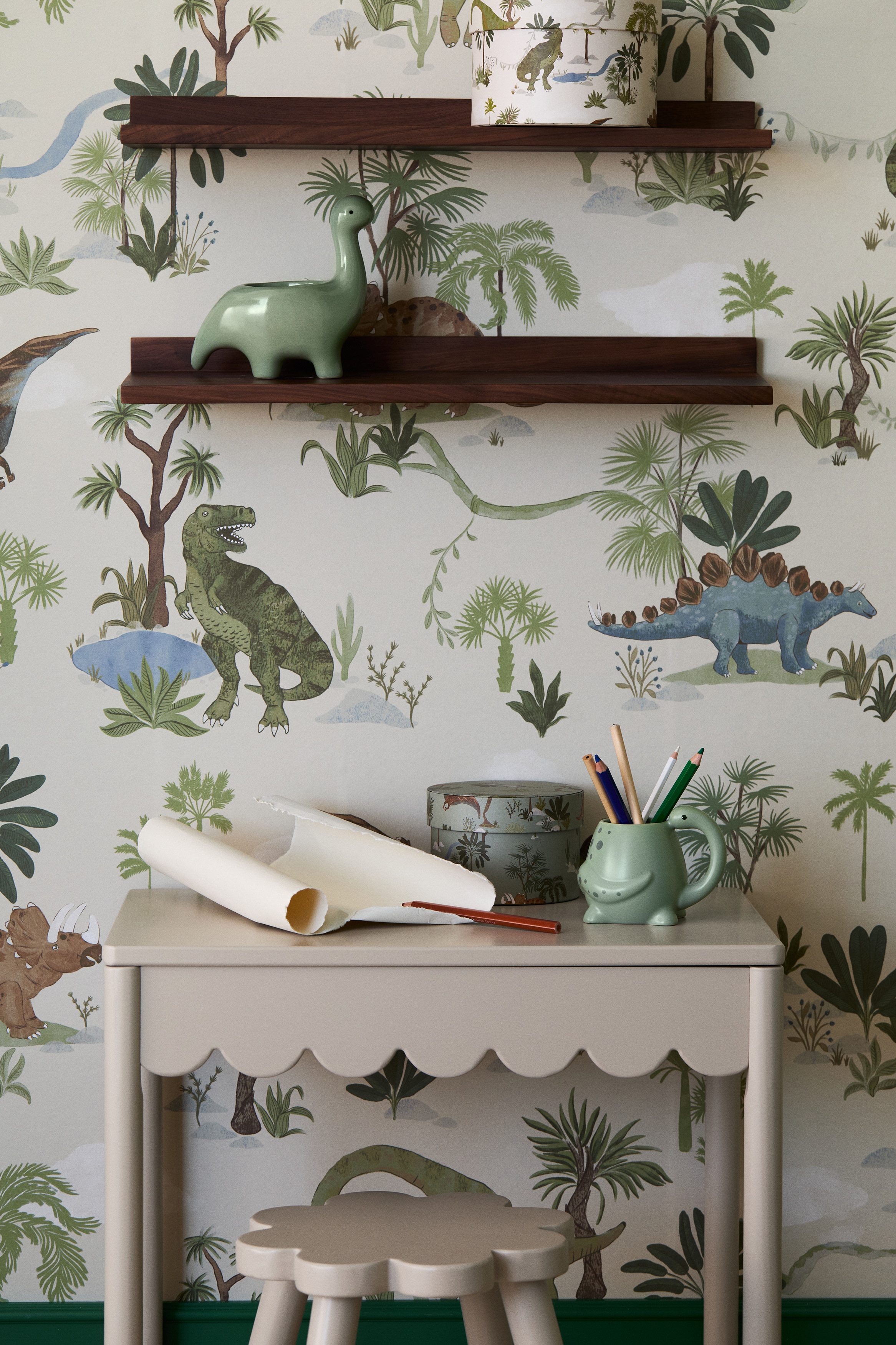 Becher in Dinosaurierform - Grün