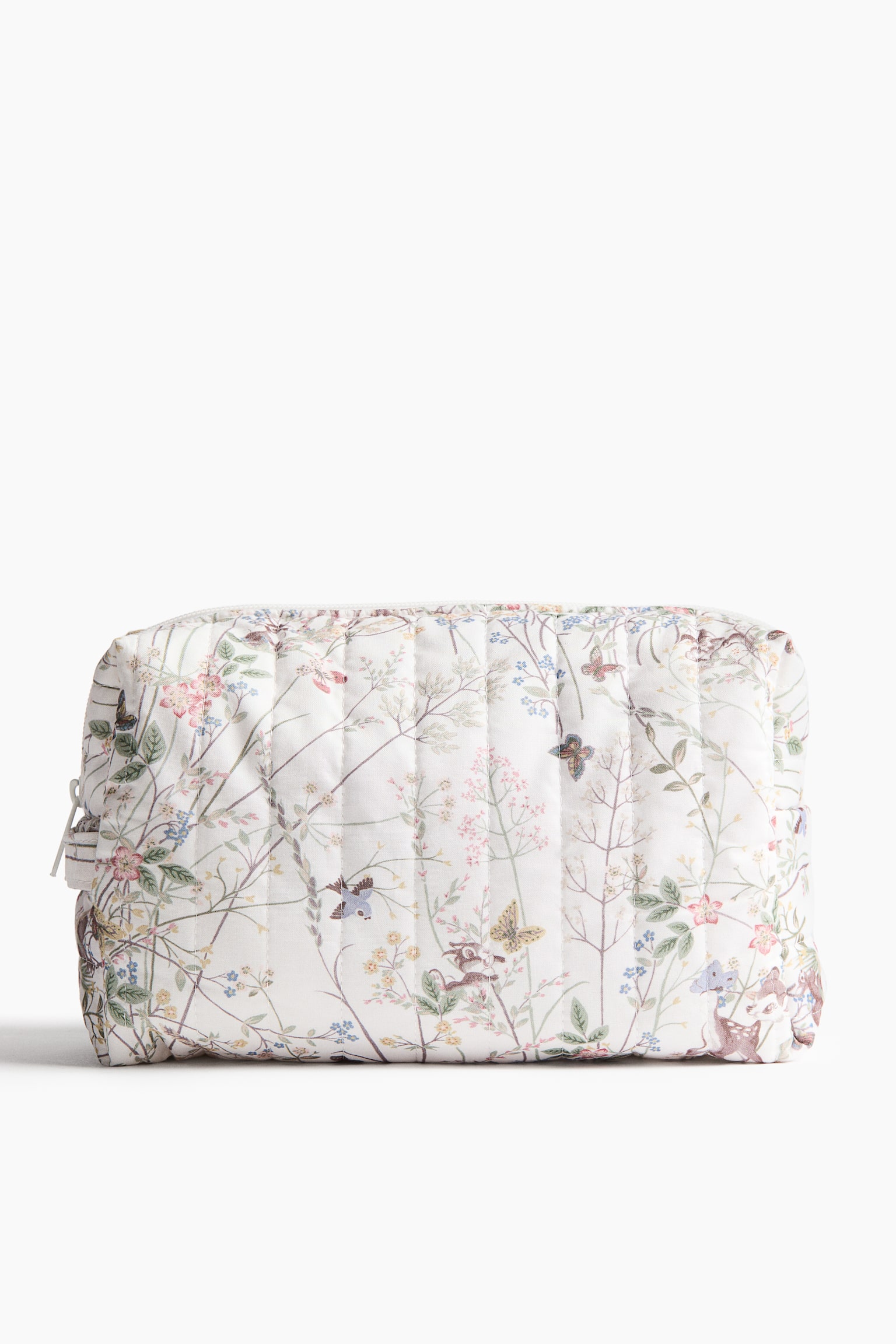 Quilted cotton changing bag - White/Bambi/Light blue/Bambi - 2