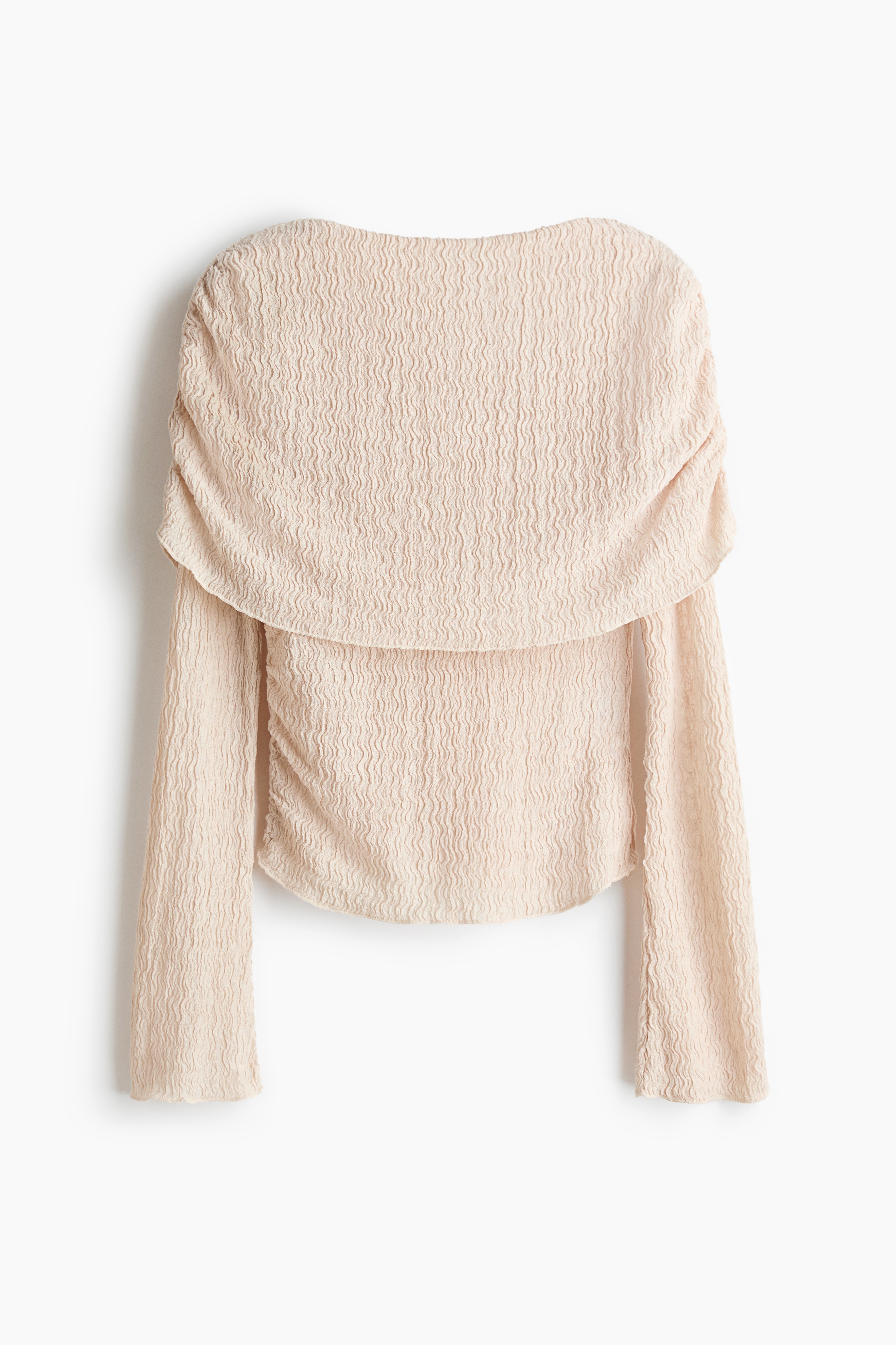 Ζέρσεϊ μπλούζα με πρόσθετο ύφασμα - Ανοιχτό μπεζ/Κόκκινο της σκουριάς