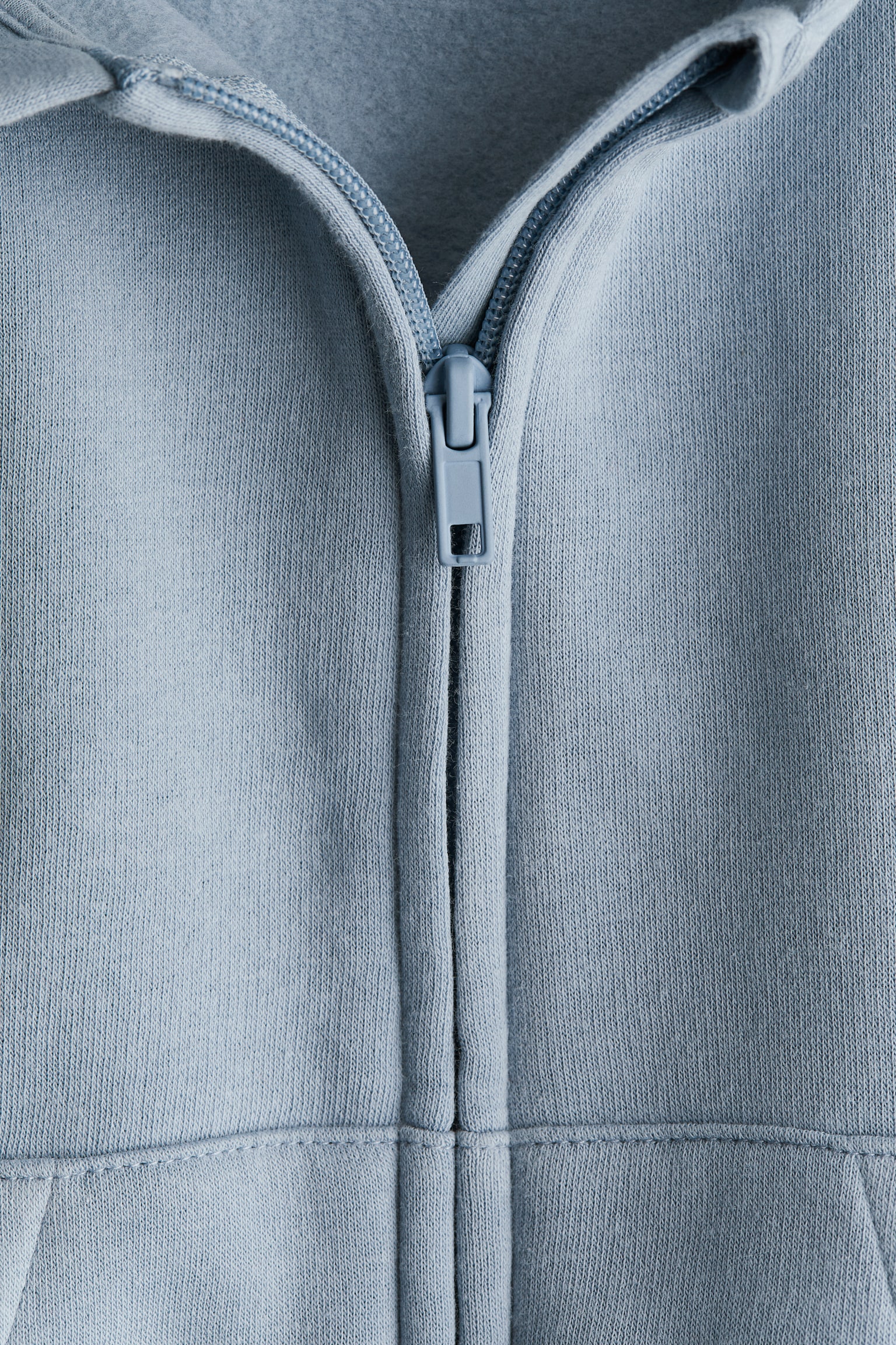 Zip-through hoodie - Light blue/Black/Dark turquoise/Light grey marl/Light red/Navy blue/Dark green/Block-coloured - 5