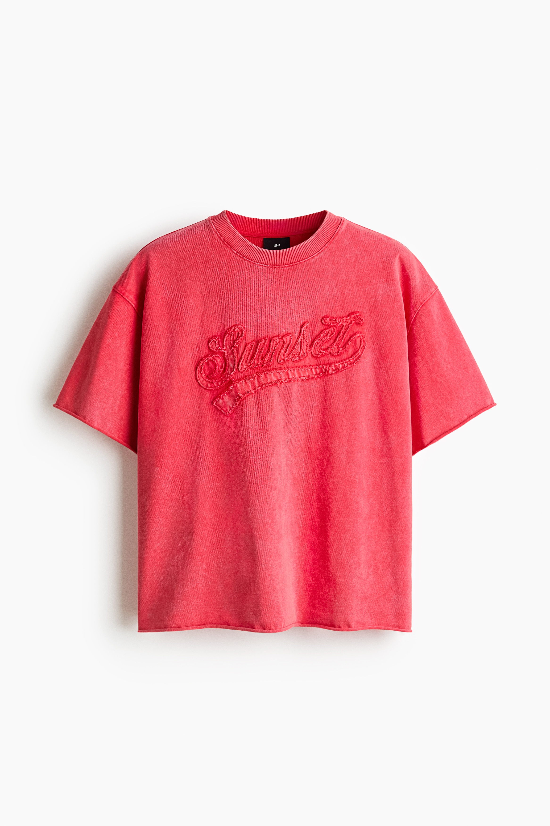 オーバーサイズフィット ボクシースタイルTシャツ - ブライトレッド／Sunset/ダークブルー／Run Wild/ブラック／Golden Sunset/ダークグレー／Soho Nyc