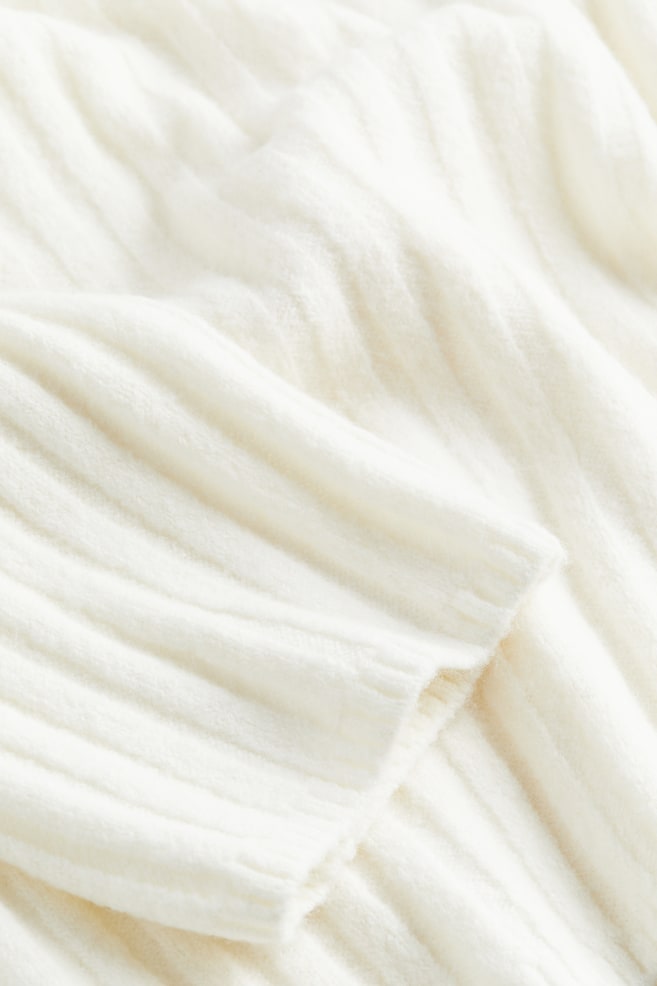 Pullover in maglia a coste - Bianco/Blu navy/righe/Nero/crema righe - 4