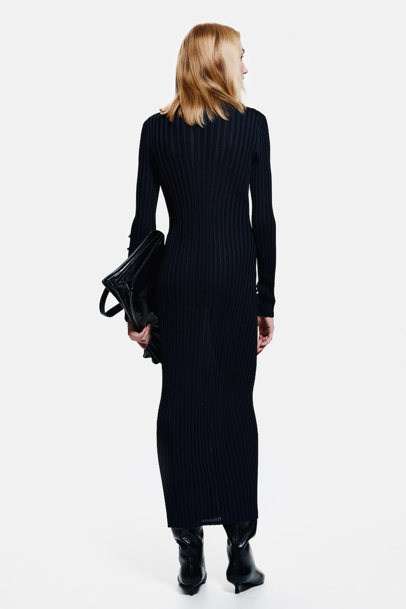 Drap Rouge Robe Effet DrapÃ© H&m Robes Femme Robes Longues