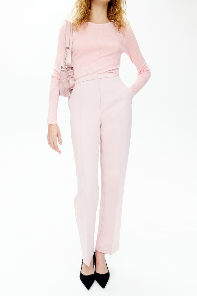 Rib-knit top - Light pink - 4