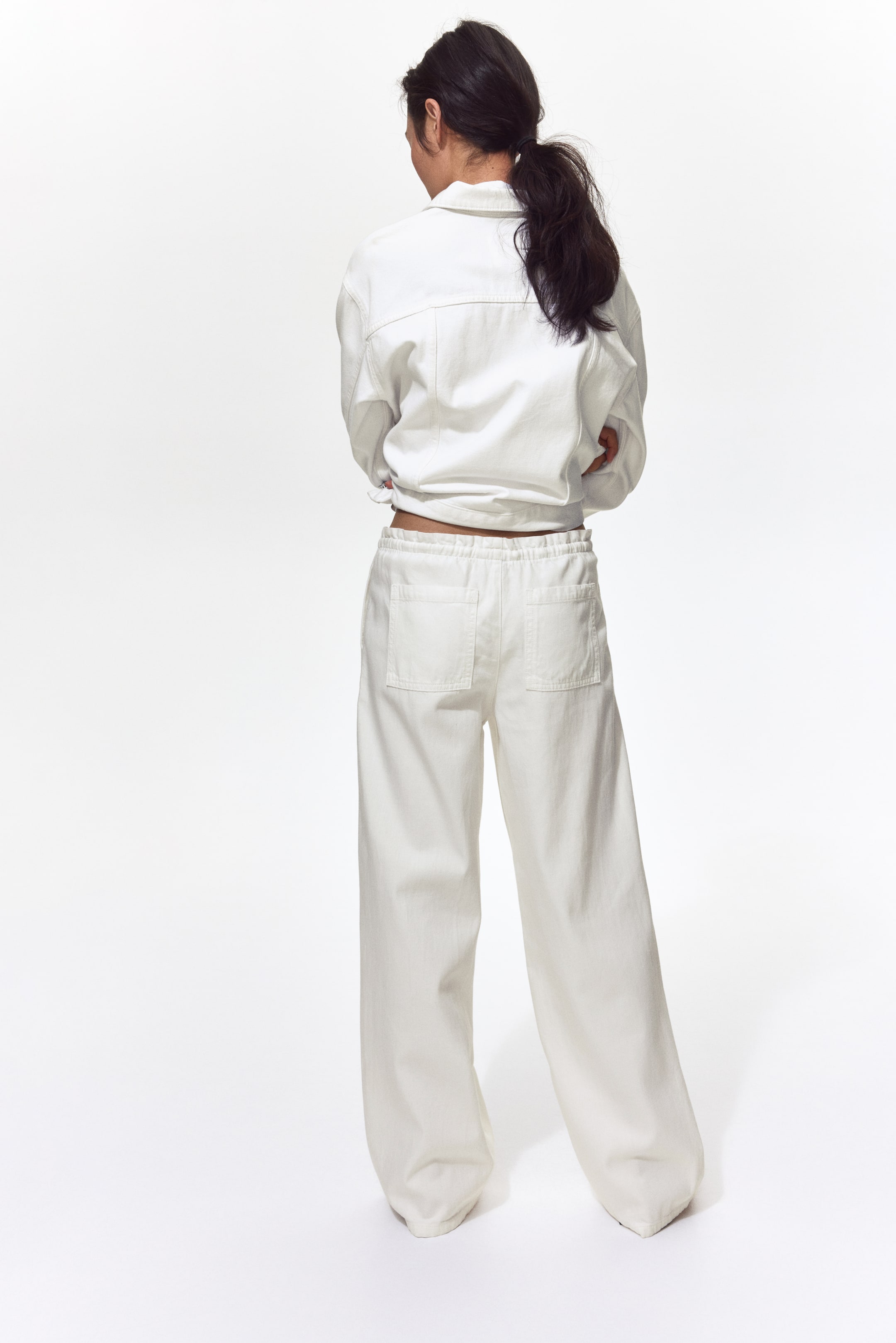 Denim Pull-On Pants