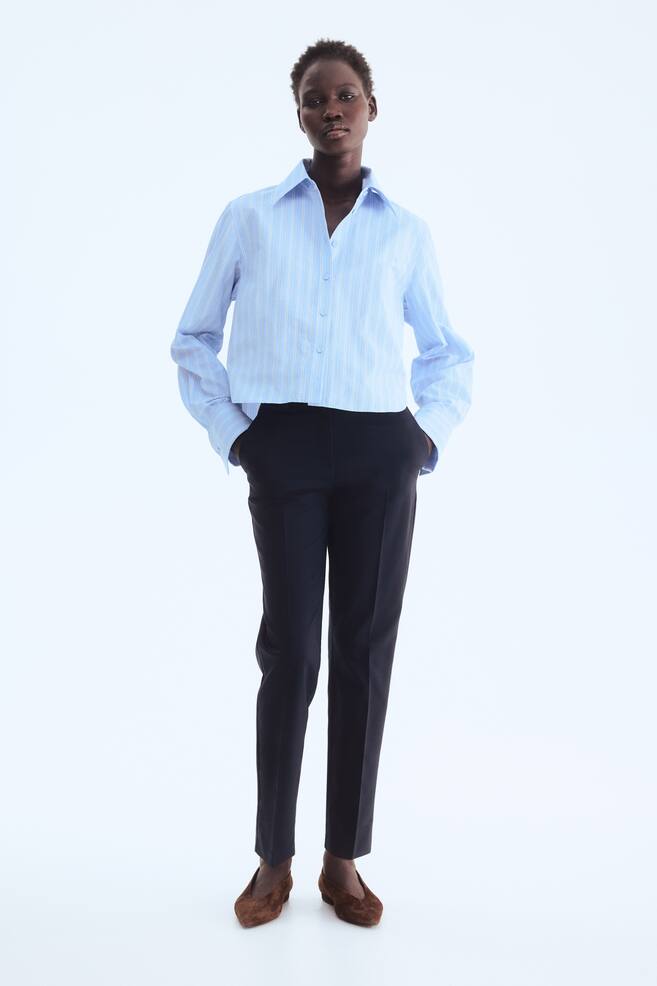 Pantalón pitillo - Azul marino/Crema/Marrón oscuro/Beige claro - 6