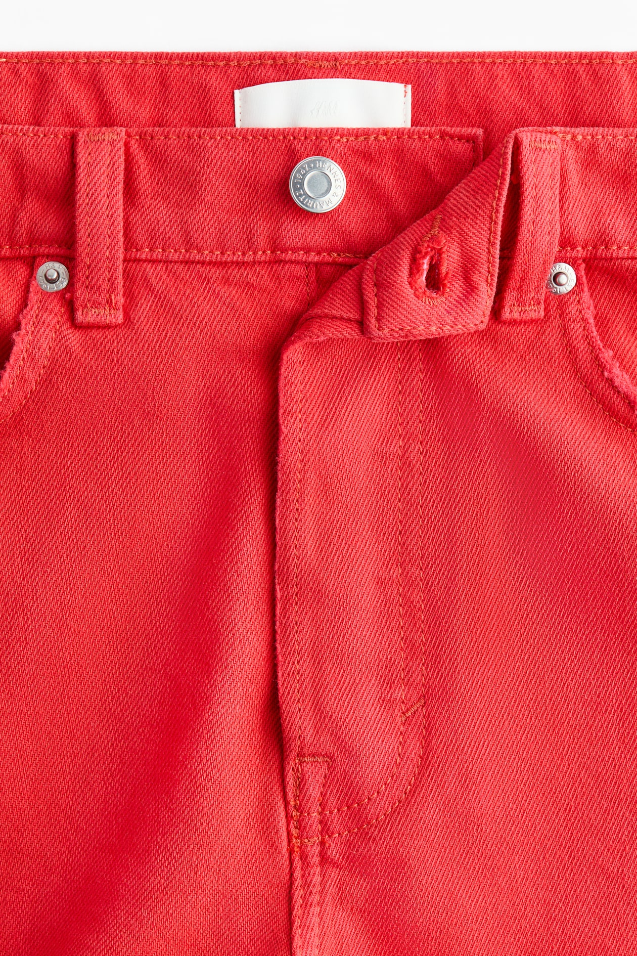 Raw-Edge Denim Shorts - image 2