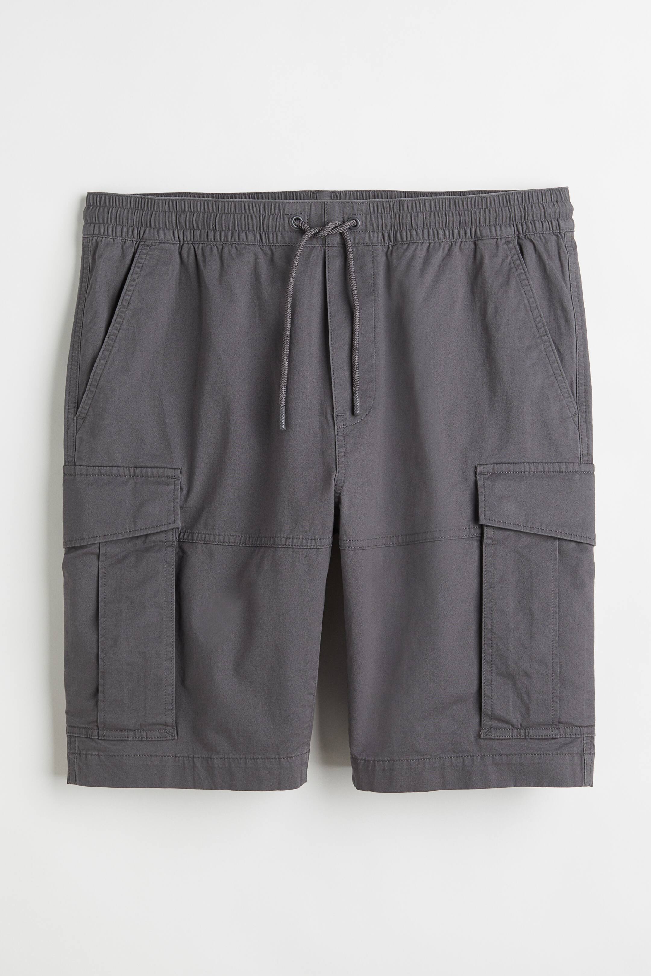 View larger image: Regular Fit Twill cargo shorts - Grey - Men | H&M 1