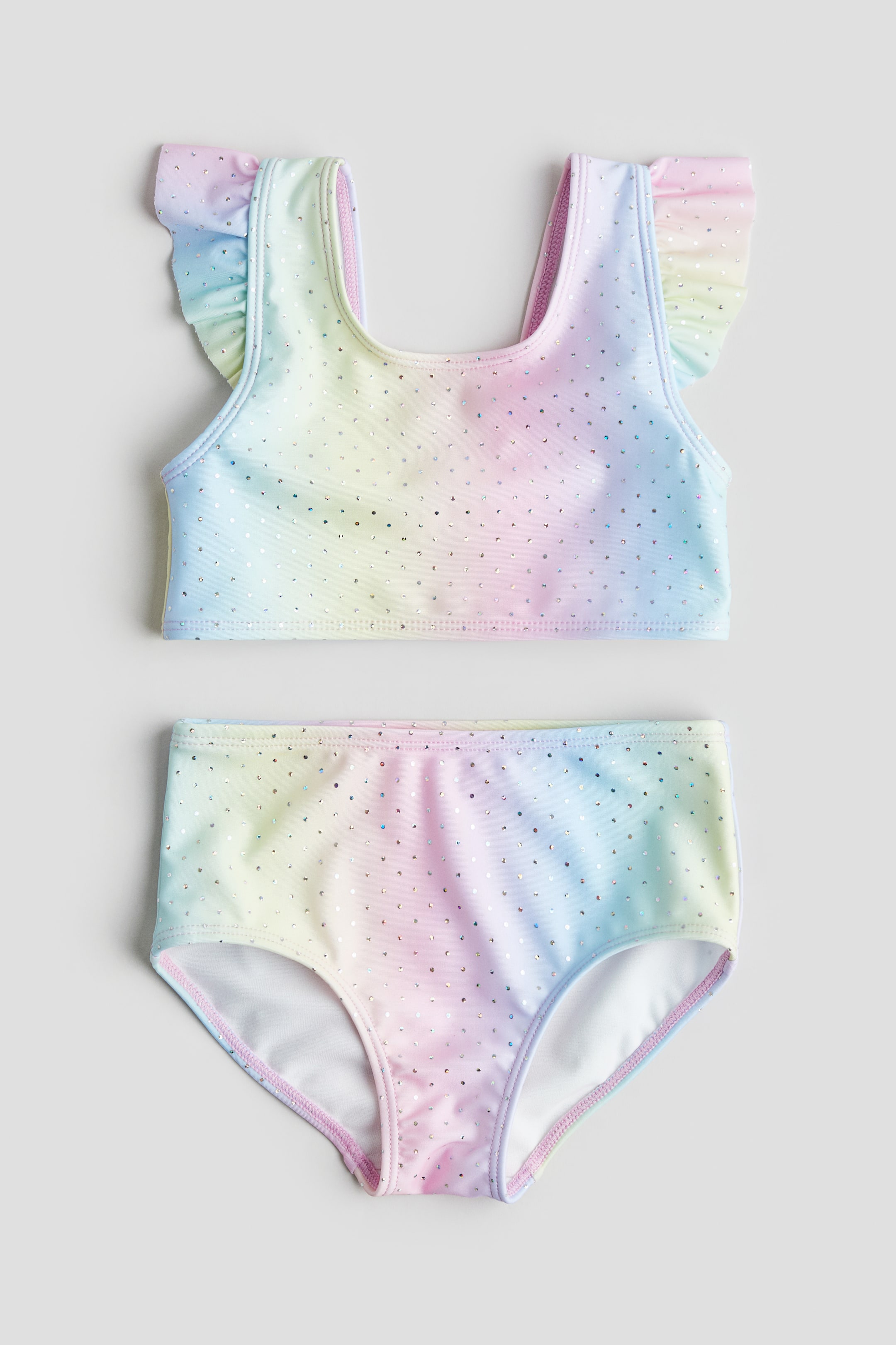 Flutter-sleeved 2-piece Swimsuit