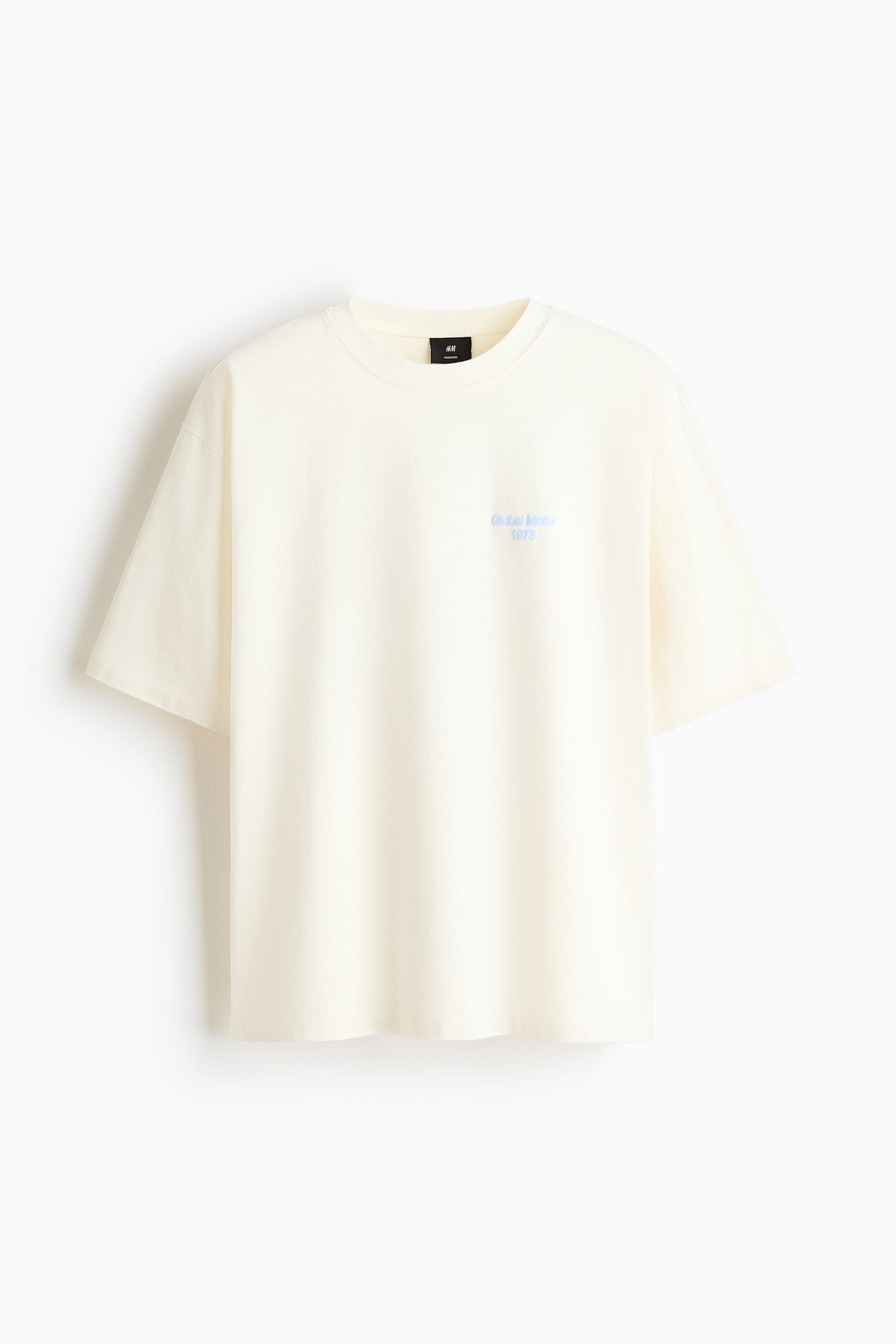 טישירט כותנה עם הדפס Oversized Fit-קרם/מכונית - 2