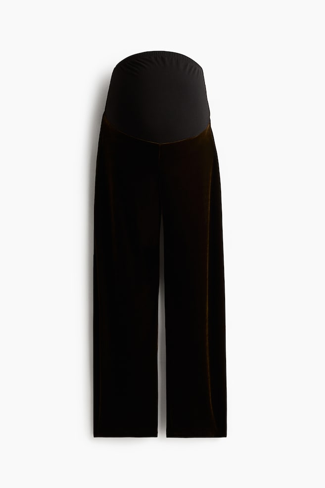 MAMA Straight trousers - Dark khaki green/Dark brown/Black/Black - 1