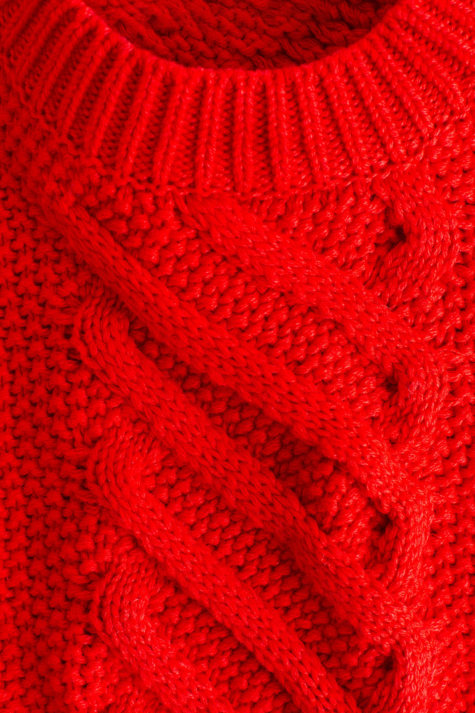 Suéter en mezcla de lana - Rojo - 4