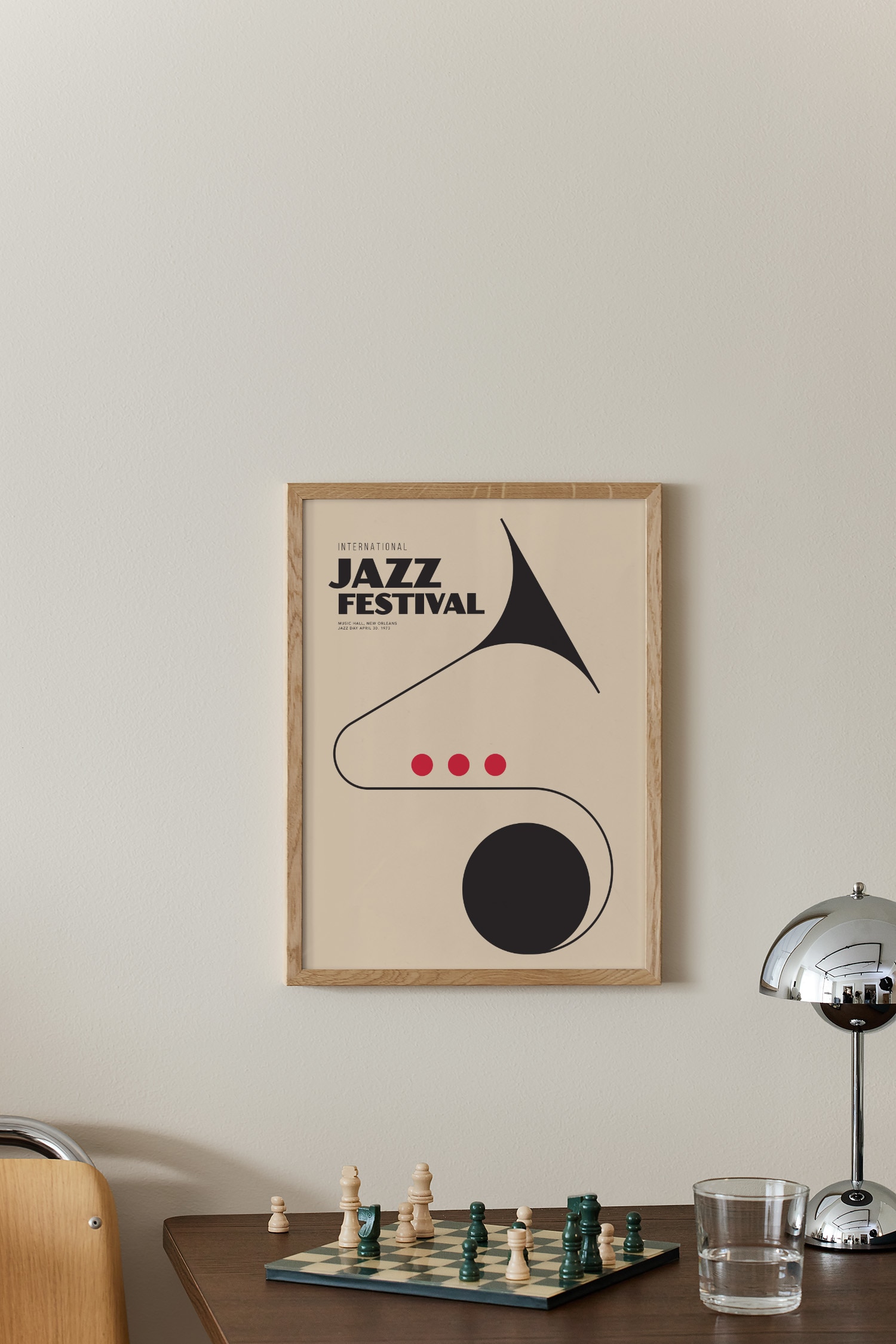 Jazz Festival Poster - Beige/schwarz