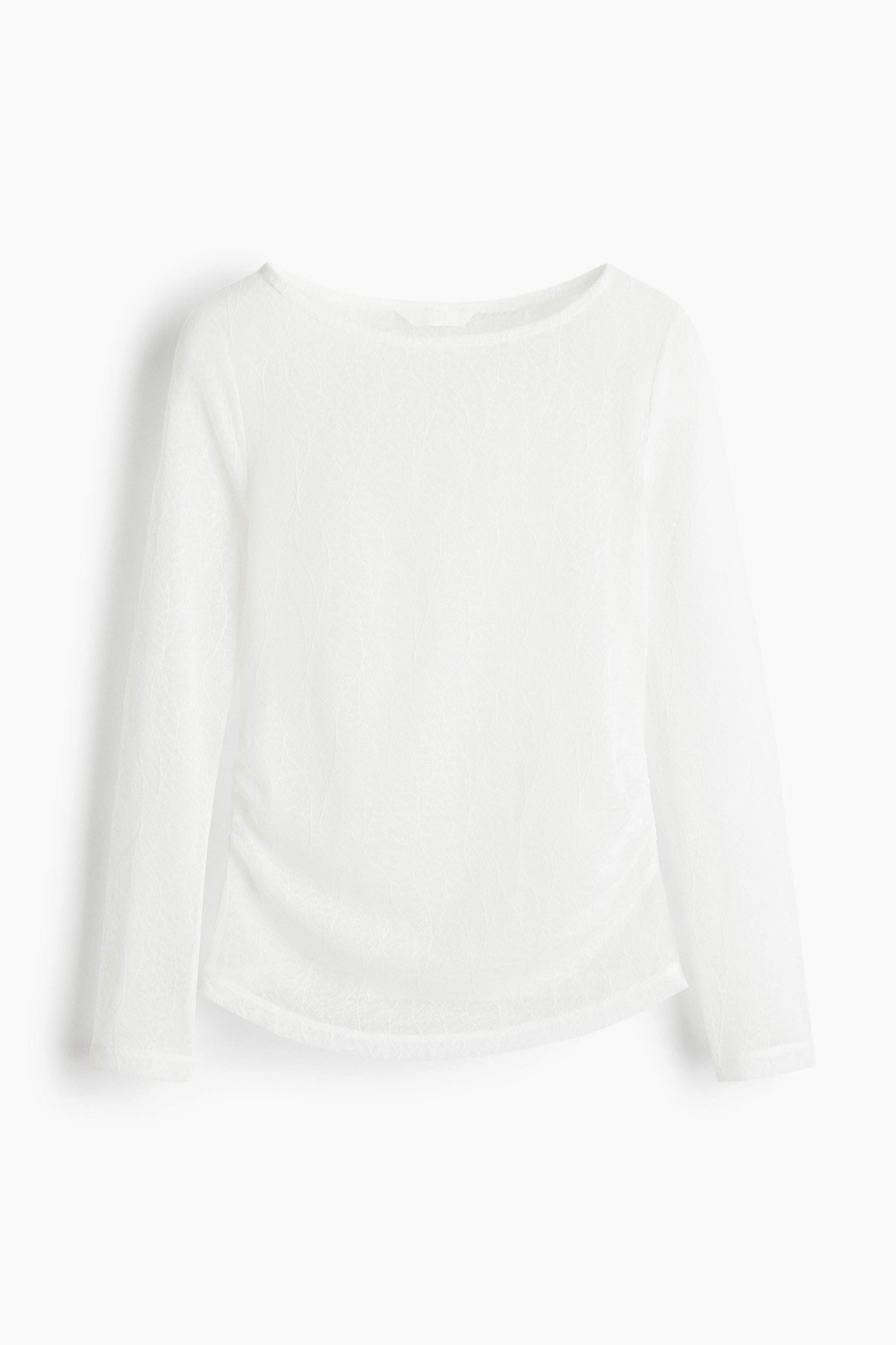 이미지 확대 보기: 드레이프 레이스 탑 - 화이트 - 여성 | H&M KR 6