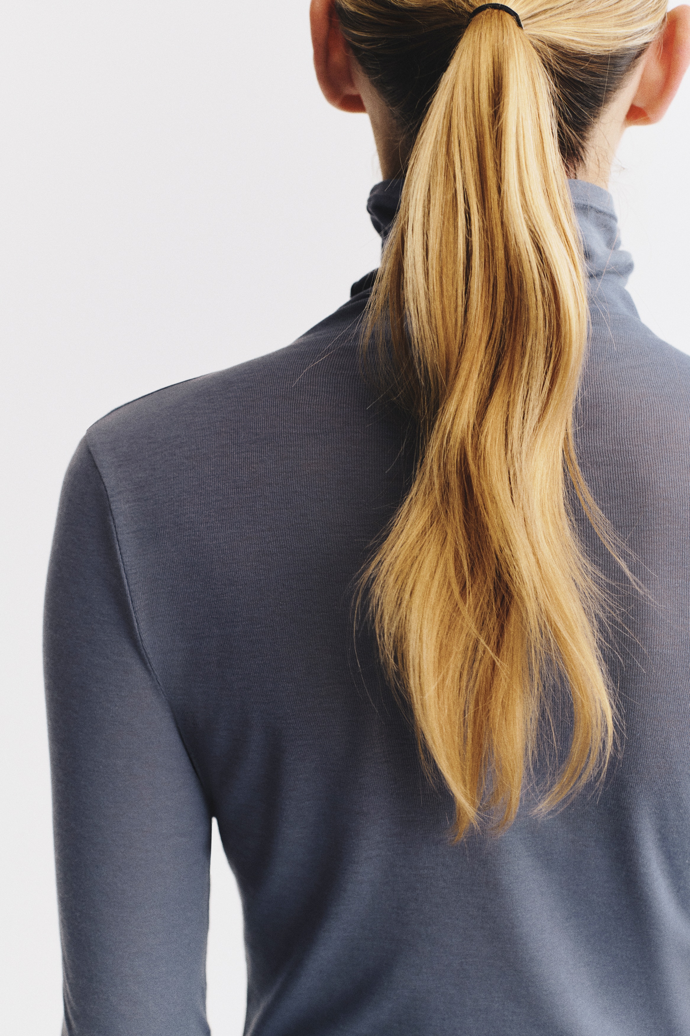 Pima Cotton Turtleneck Top thumbnail 4