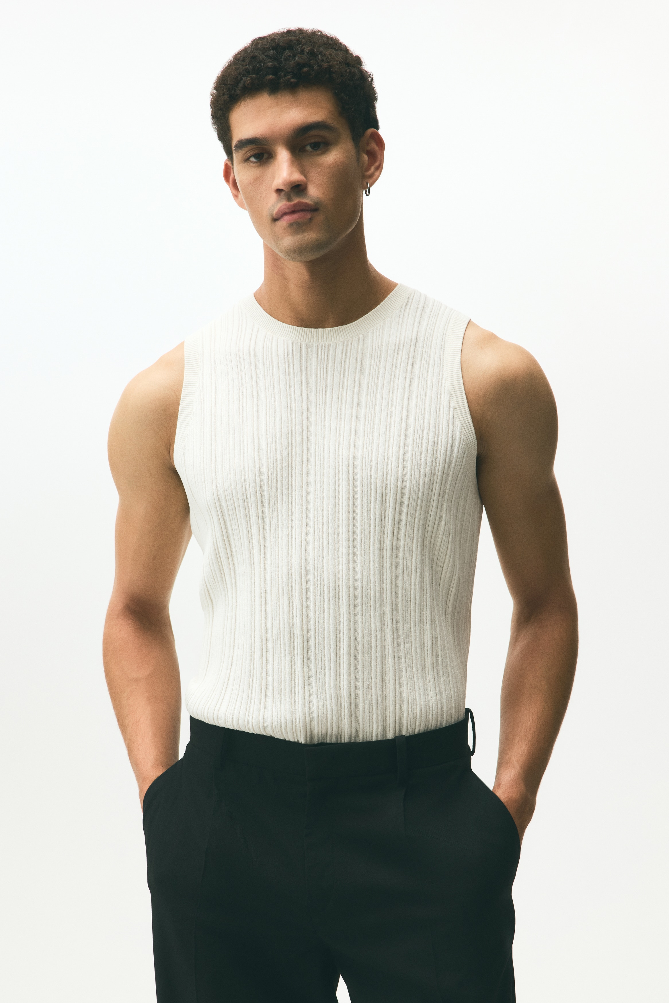 Slim Fit Ribbed vest top