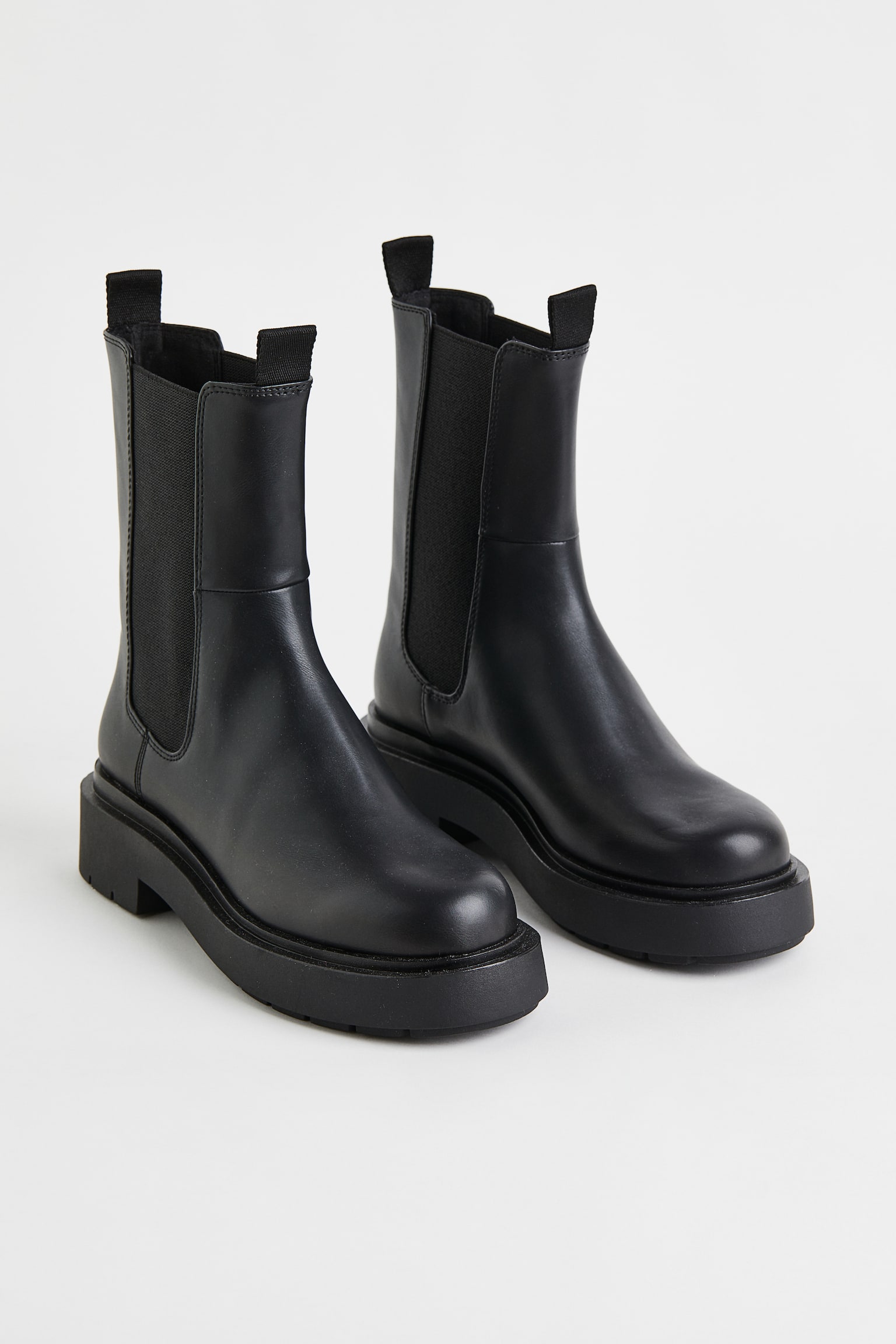 Chelsea Boots - Black/Beige/Dark beige - 3