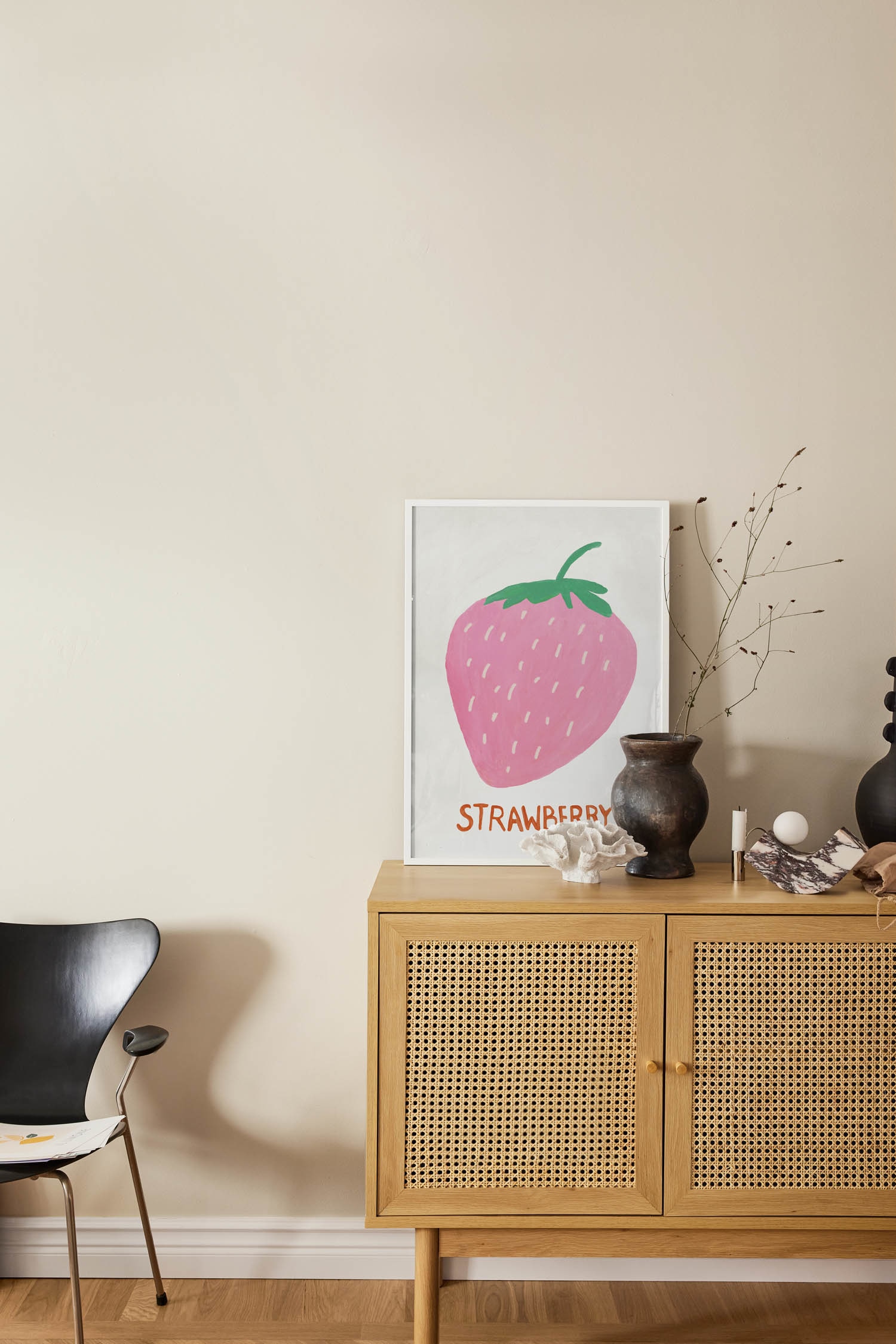 The Strawberry Juliste - Vaaleanpunainen