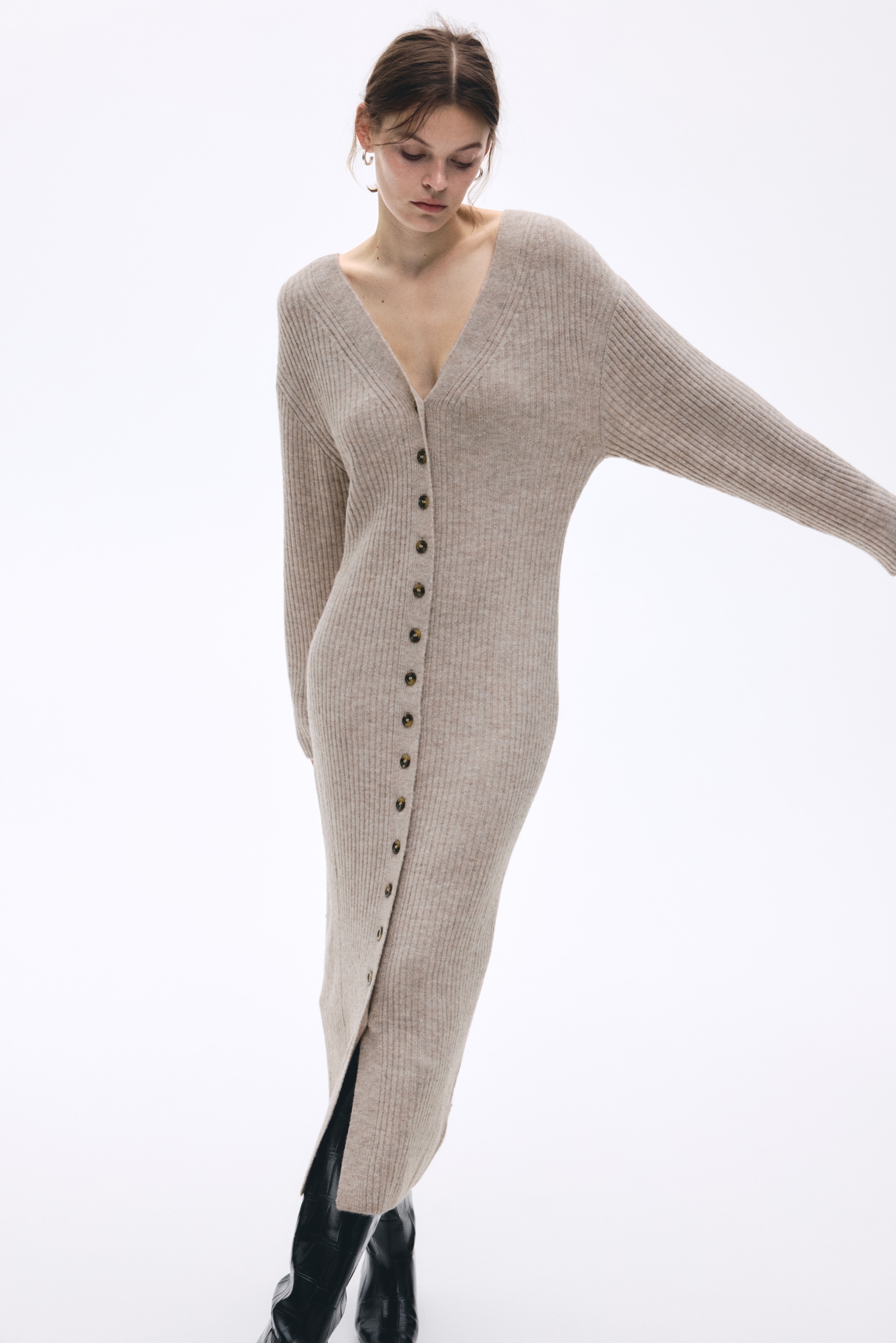 Drawer ニットスカートコンビワンピース サイズ1 今シーズン