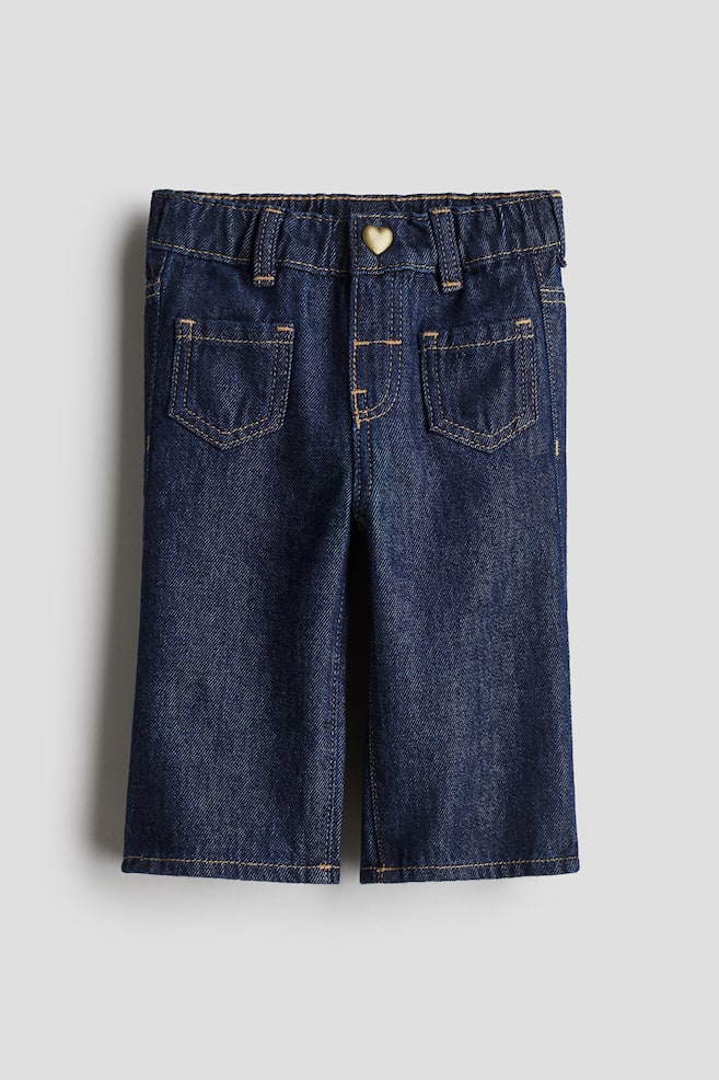 Flared Leg Jeans - Dunkles Denimblau/Denimblau/Denimblau/Herzen/Beige/Leopardenprint/Denimblau/Dunkles Denimblau/Kirschen - 1