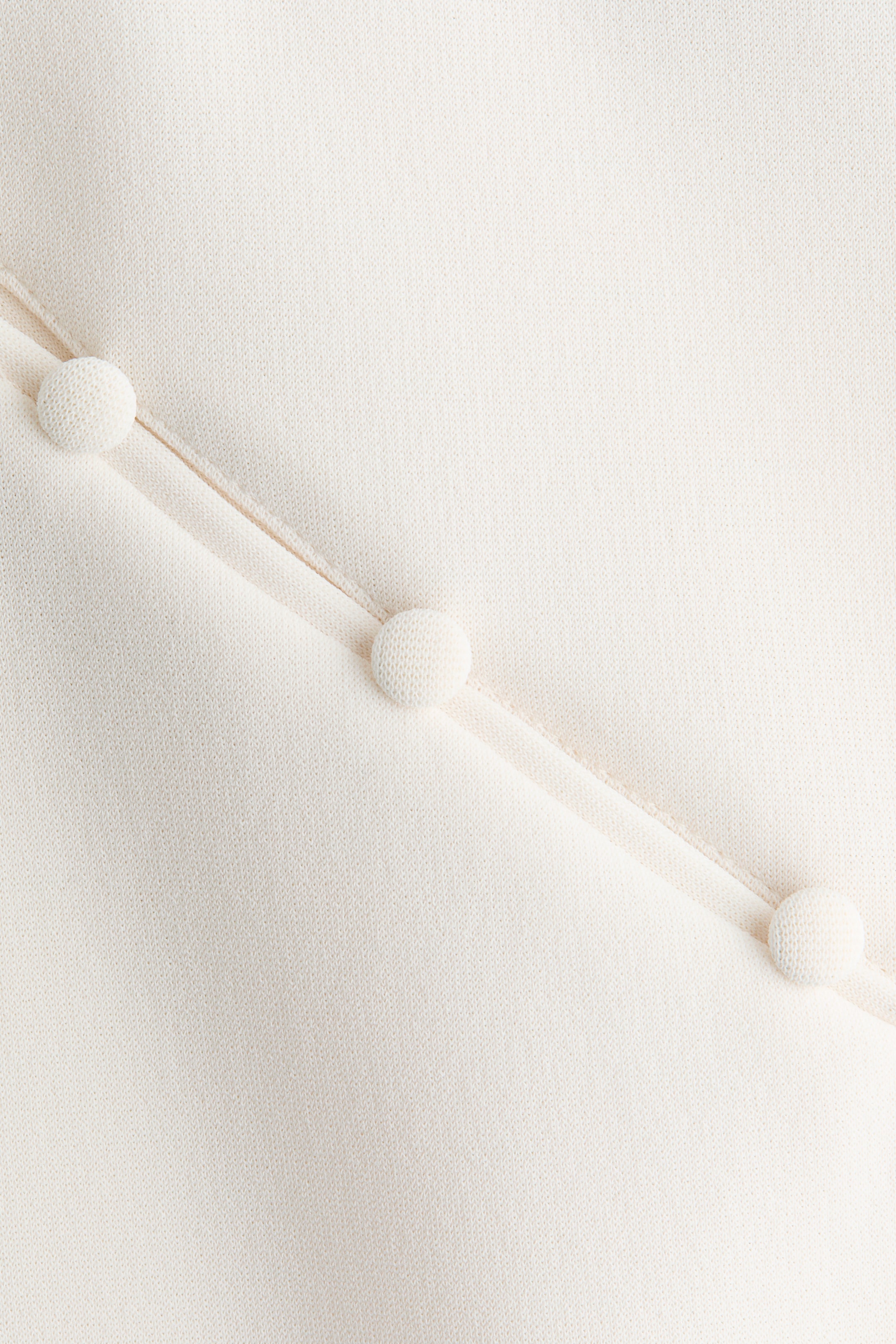 Cap-Sleeved Top with Button Detail