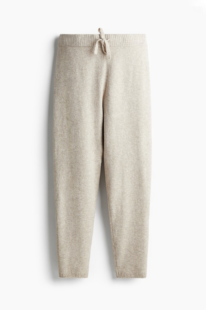 Joggers de punto fino - Beige claro jaspeado/Beige claro jaspeado/Gris jaspeado/Gris claro jaspeado/Gris jaspeado/Beige oscuro/Beige empolvado - 1