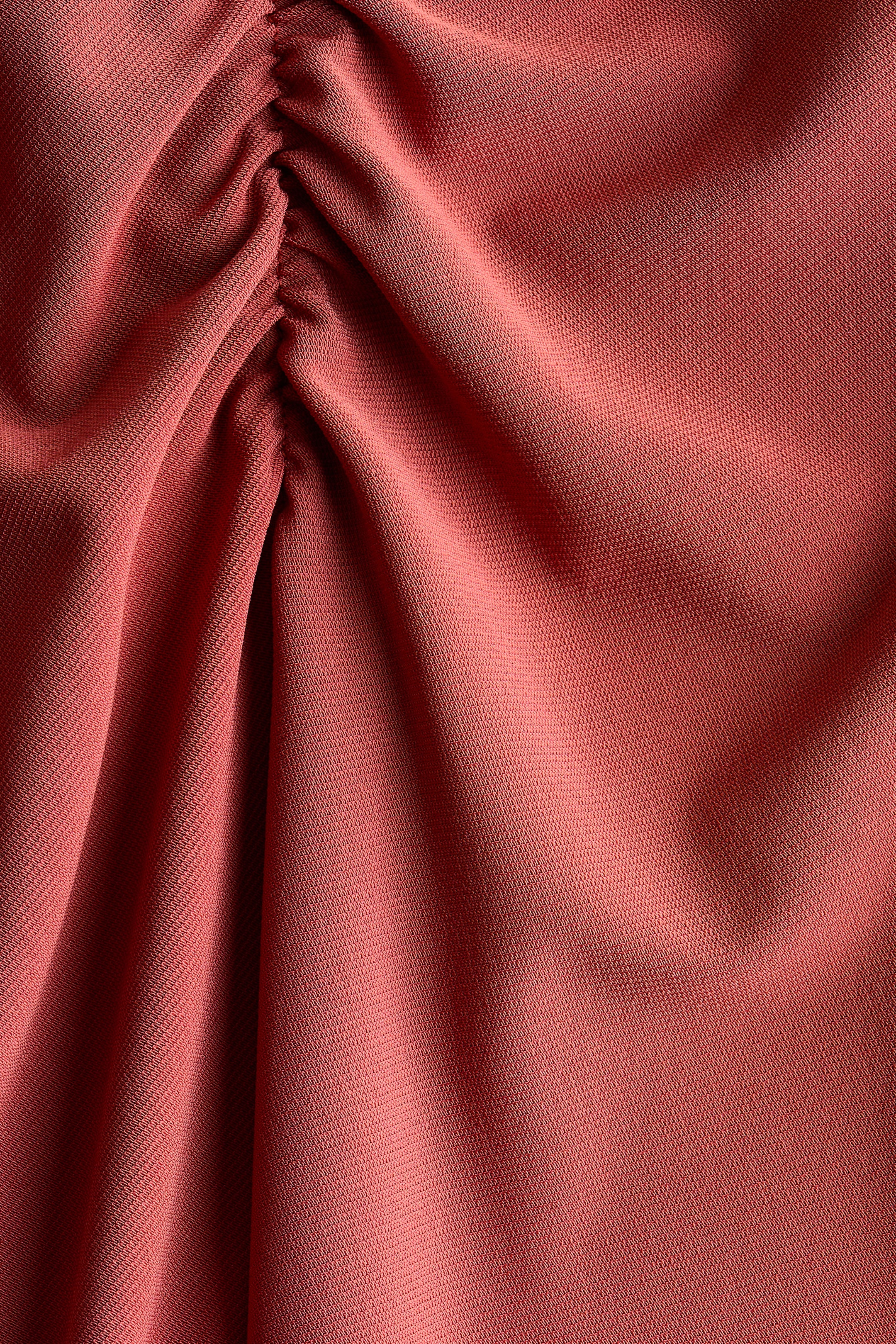 View larger image: Gathered strappy dress - Rust red - Ladies | H&M PH 6