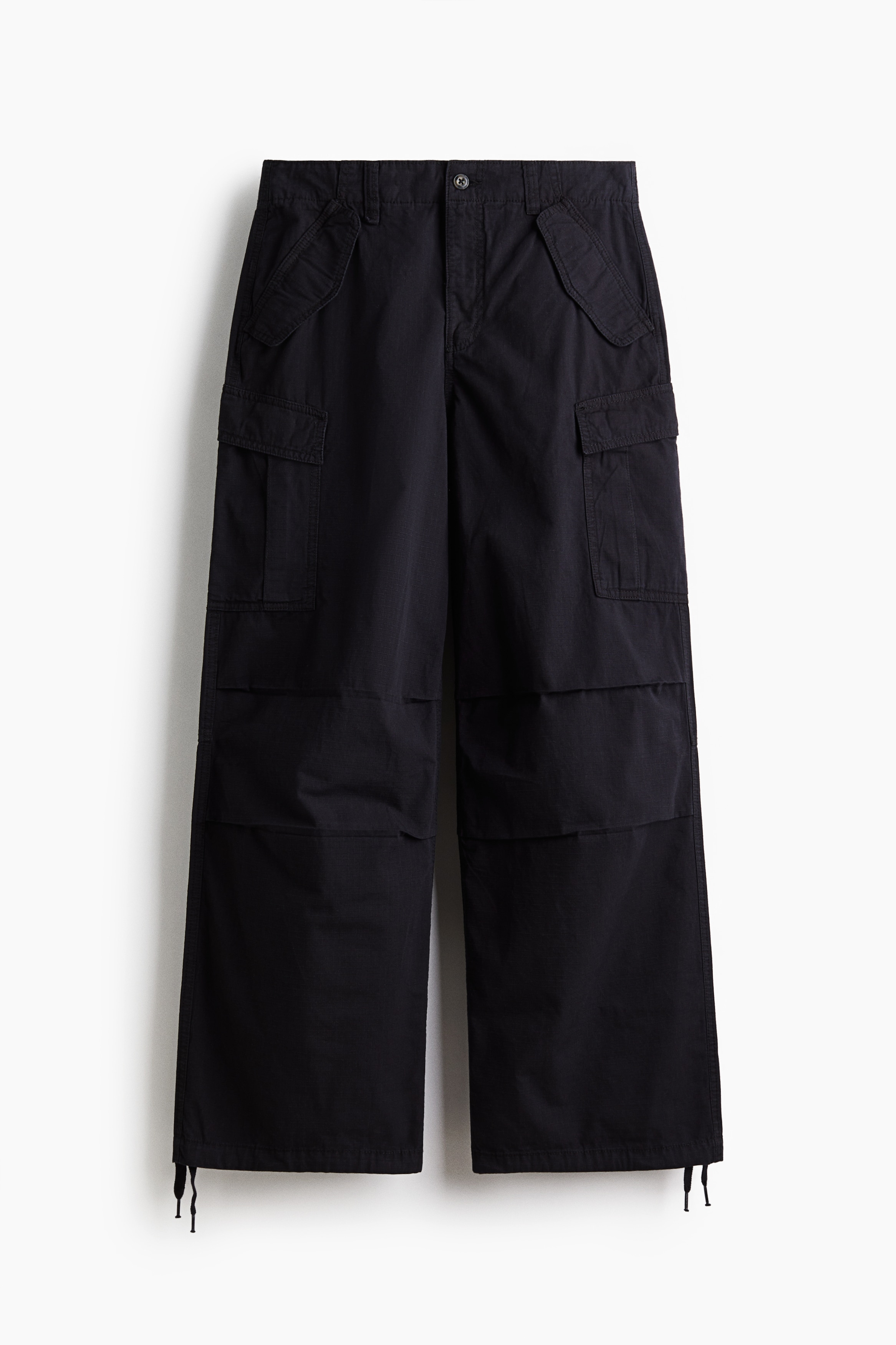 Loose-Fit Cargo Pants - Black/Dark gray/Beige