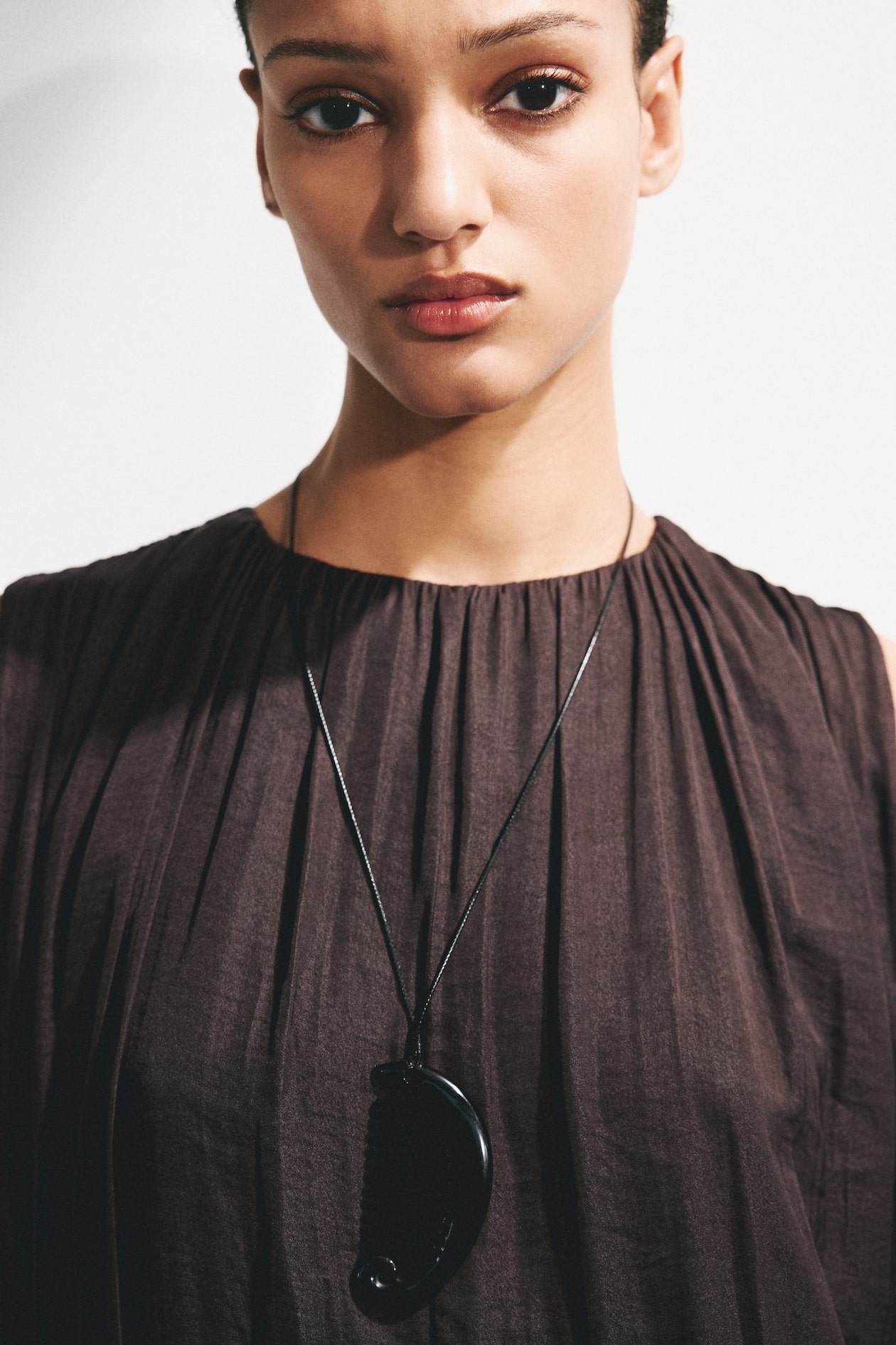 Draped Bubble-Hem Dress - image 5